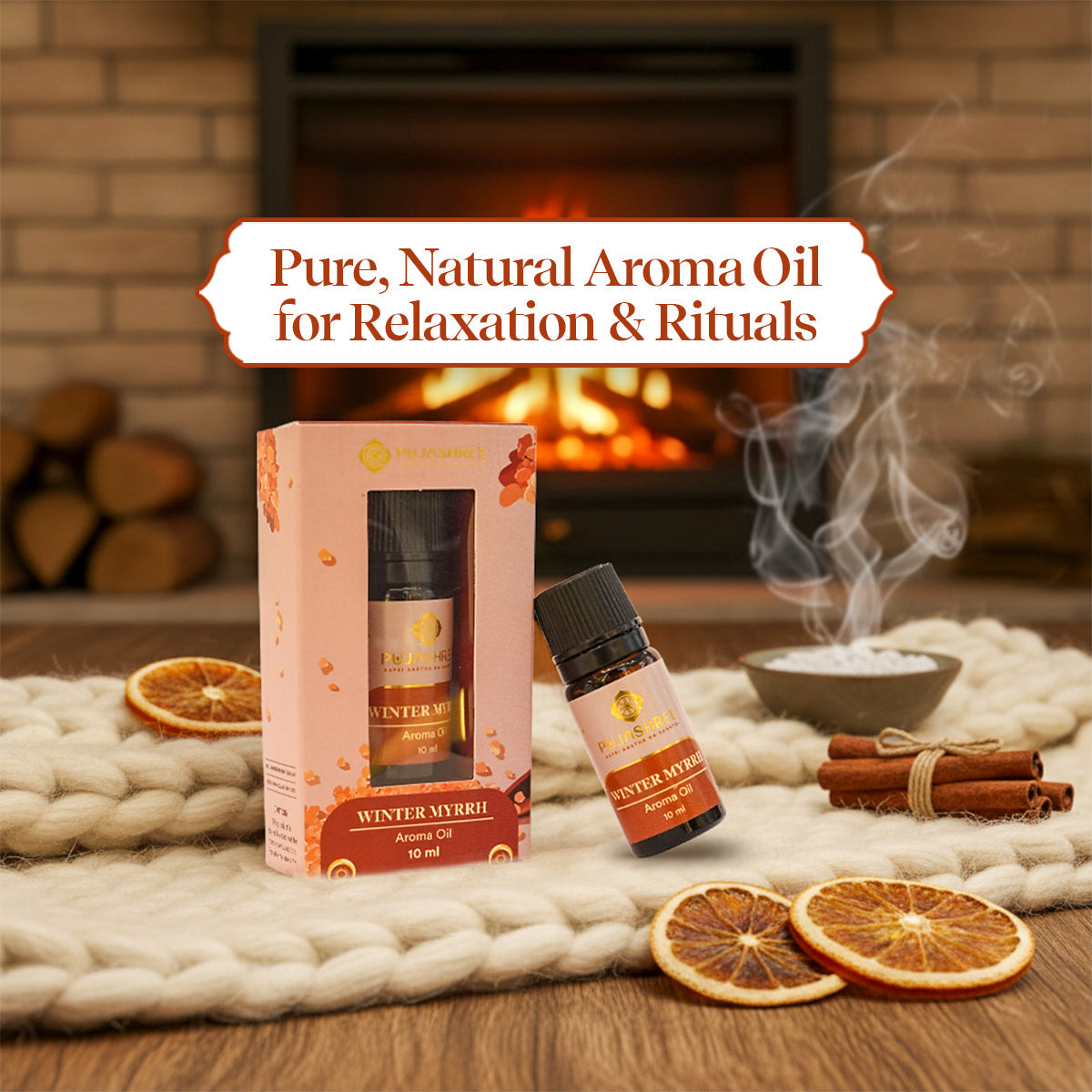 Aroma Oil – Winter Myrrh by Pujashree | Sanatana Journey