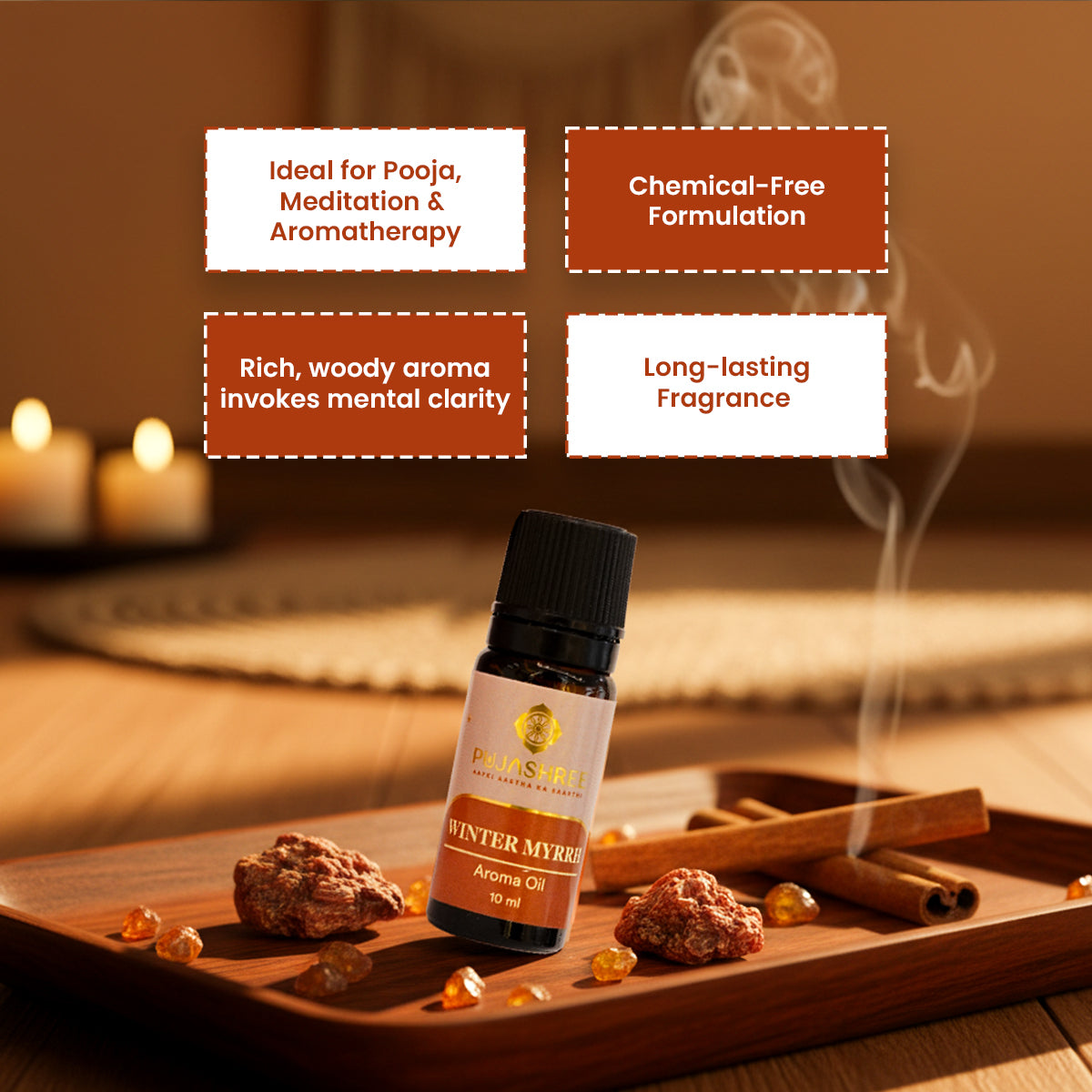 Aroma Oil – Winter Myrrh by Pujashree | Sanatana Journey