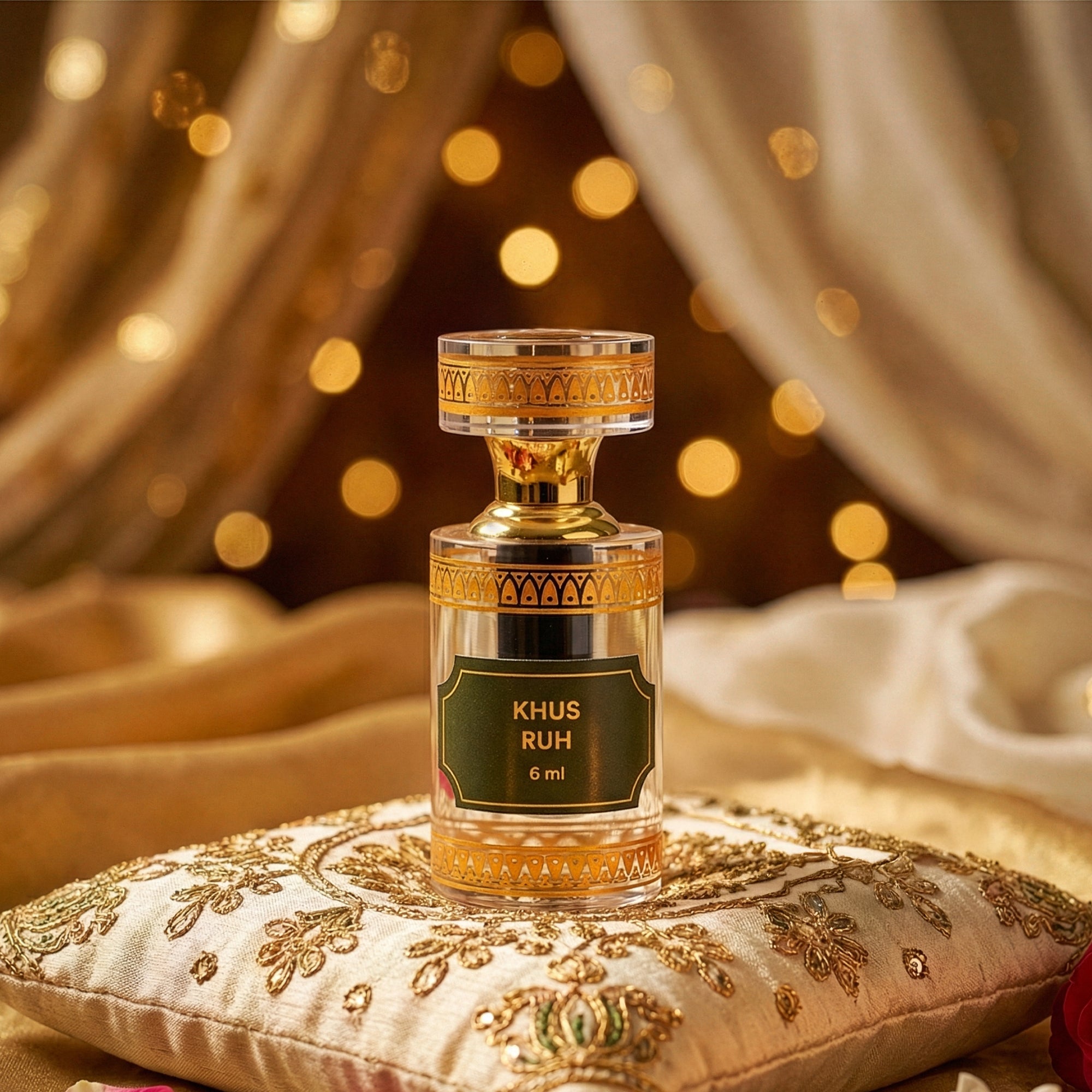 Ruh Itra Khus 6 ml – Pure, Grounding Vetiver Essence by Pujashree | Sanatana Journey