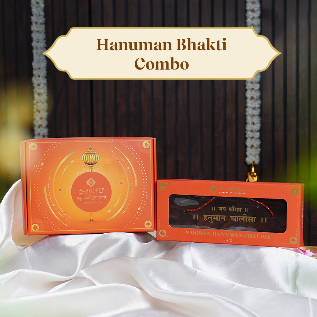 Hanuman Bhakti Combo – Hanuman Ji Puja Kit with Chalisa for Protection by Pujashree | Sanatana Journey