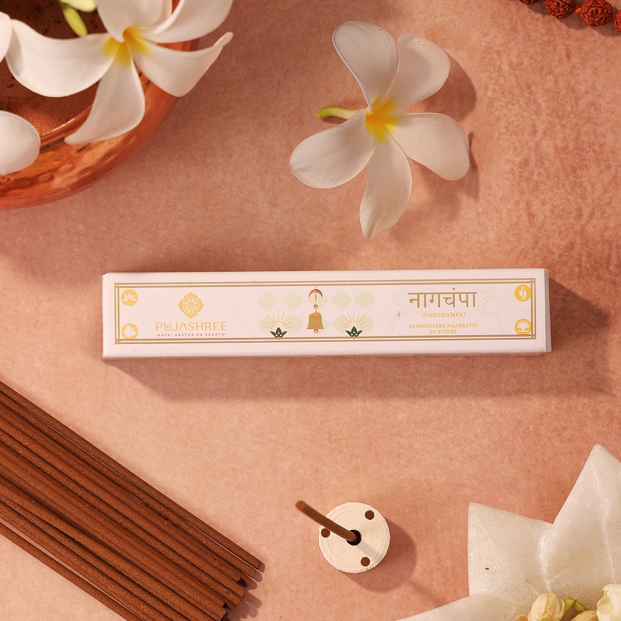 Nagchampa Bambooless Agarbatti – Sacred Aroma for Deep Devotion & Positive Vibes