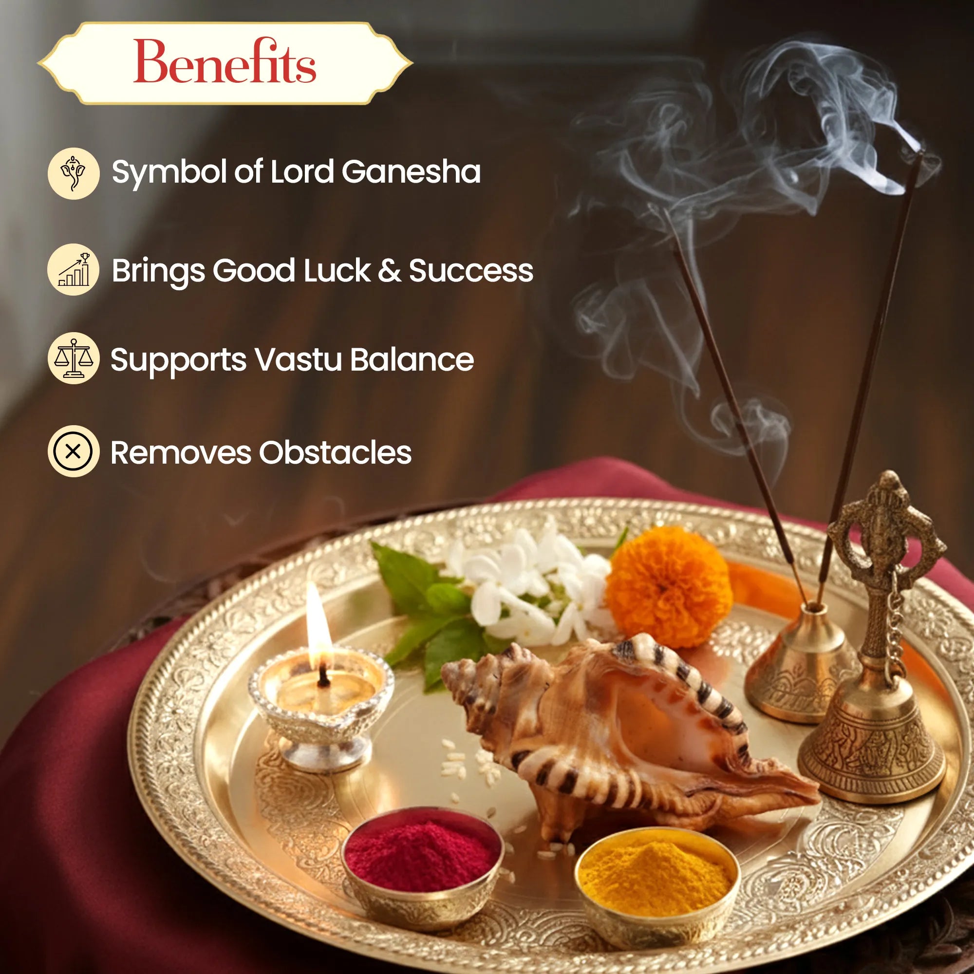Ganesh Shankh – The Auspicious Symbol of New Beginnings by Pujashree | Sanatana Journey