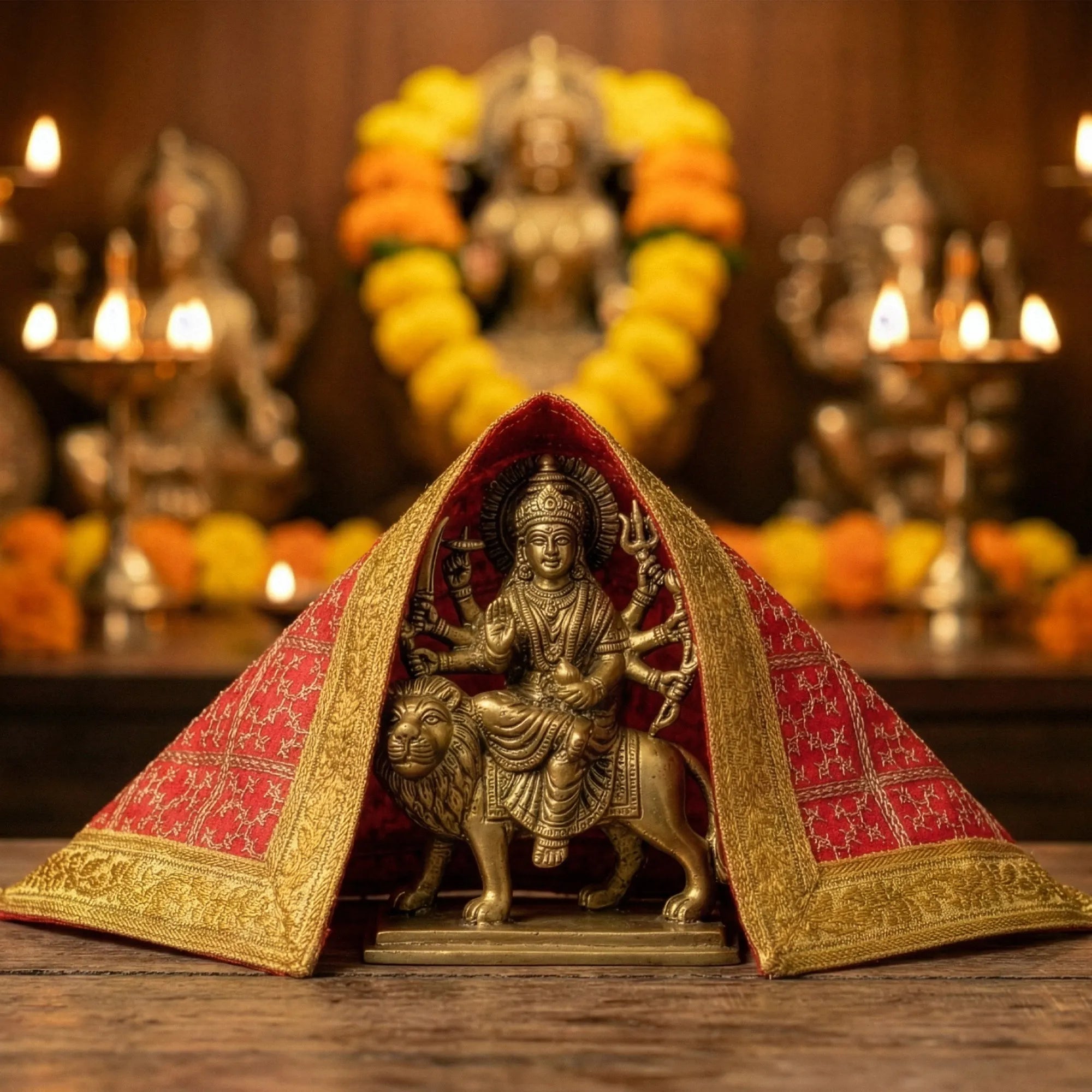 Mata Rani Chunri for Religious Rituals by Pujashree | Sanatana Journey