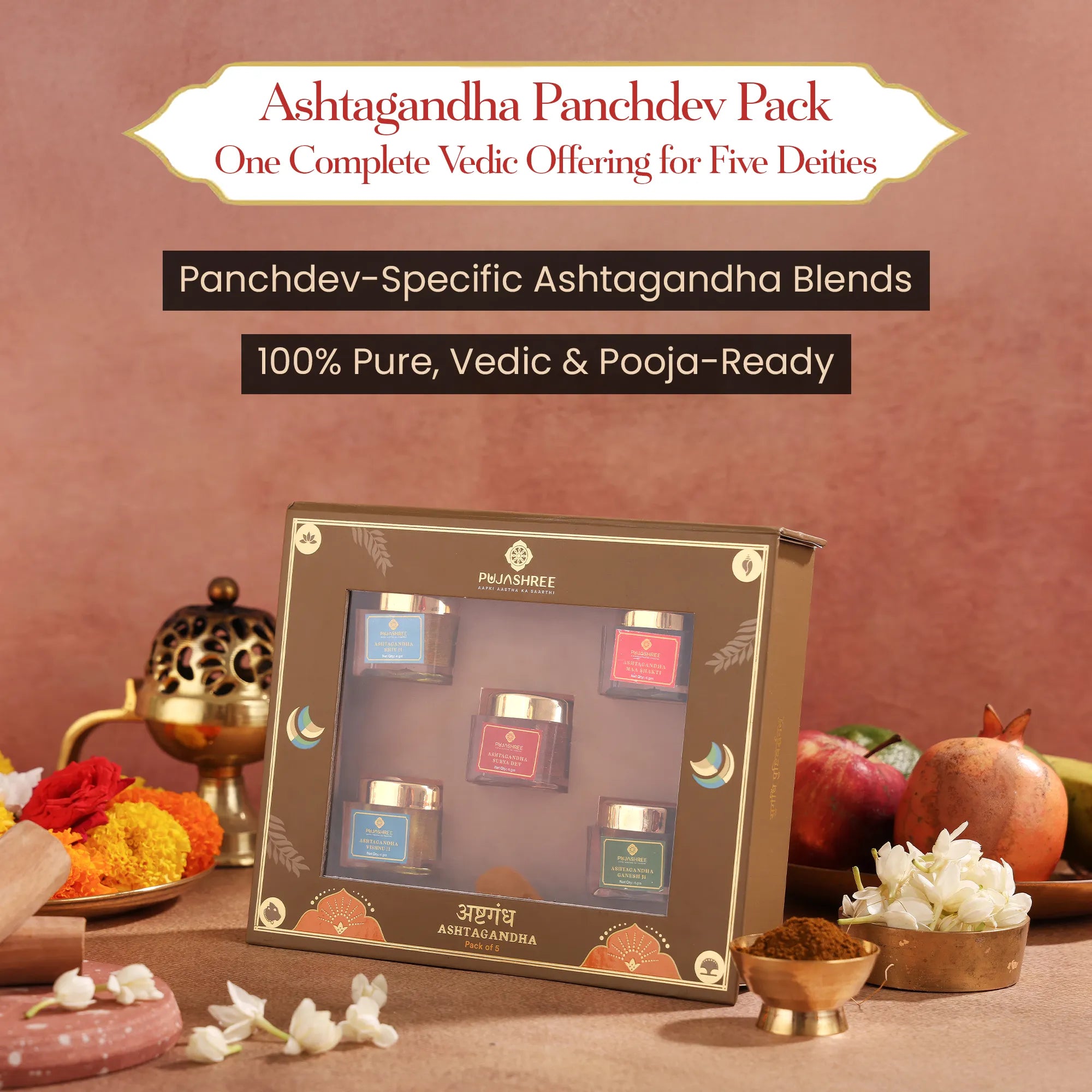 Ashtagandha Panchdev Pack (Set of 5) – Sacred Fragrance for Divine Worship
