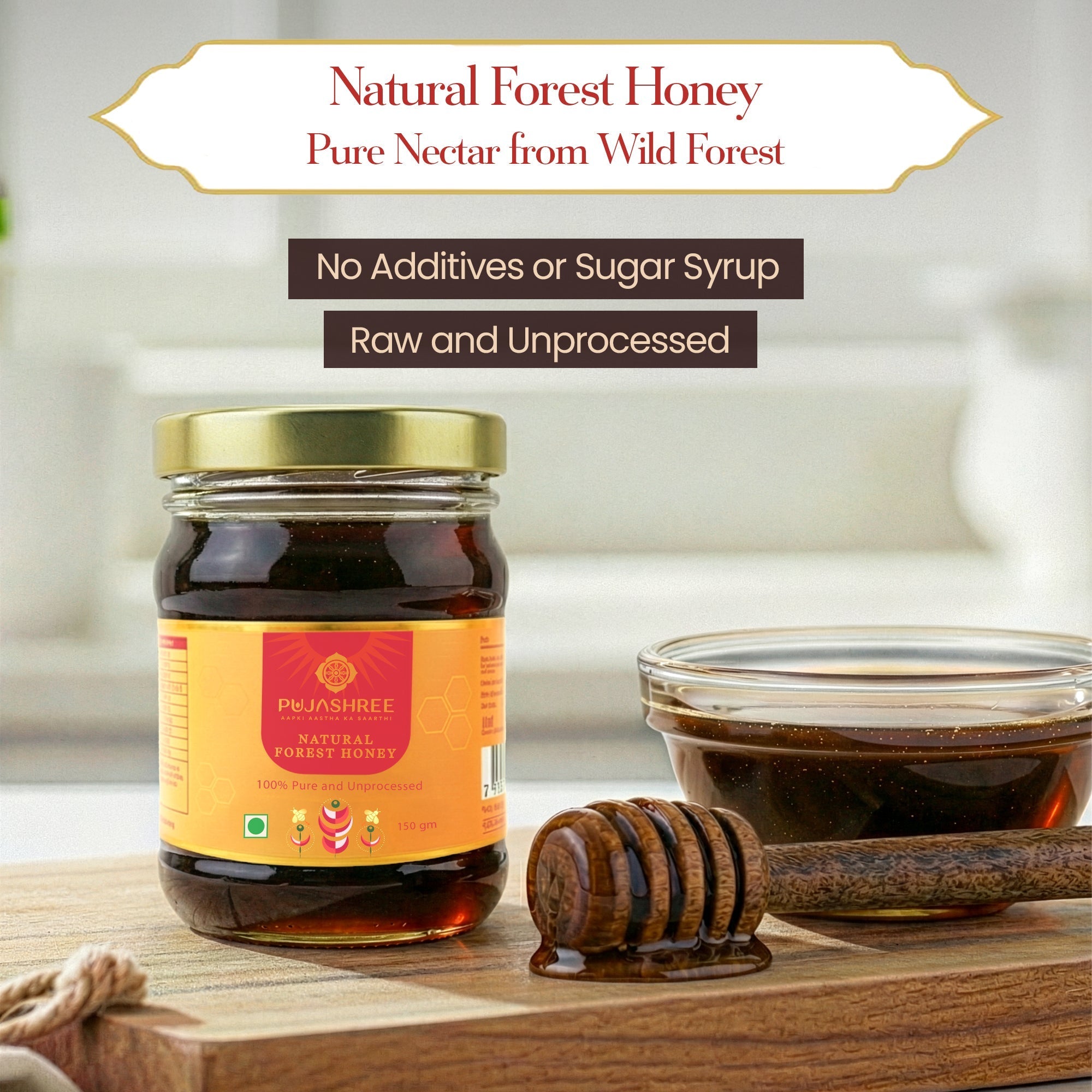 Natural Forest Honey – Pure Honey for Sacred Offerings, Immunity & Healthy Living