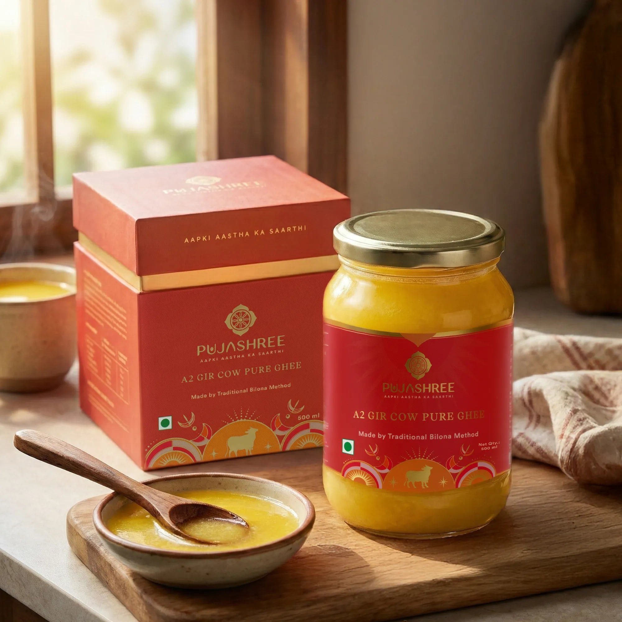 A2 Pure Gir Cow Ghee by Pujashree | Sanatana Journey
