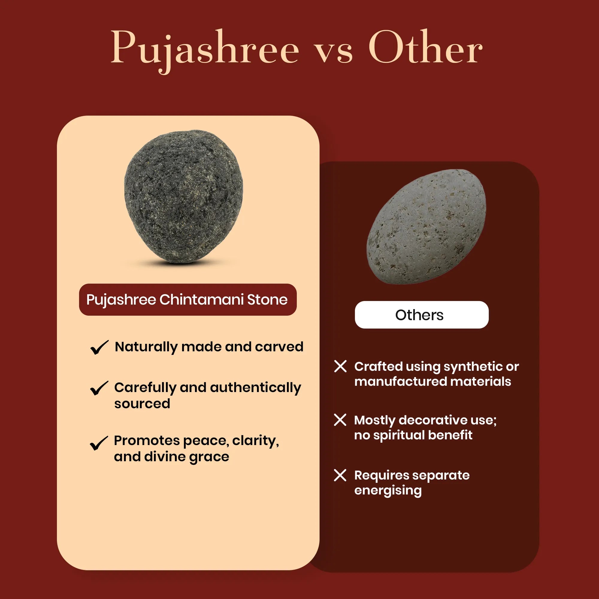 Chintamani Stone 1 PC | Heals Stress & Anxiety by Pujashree | Sanatana Journey
