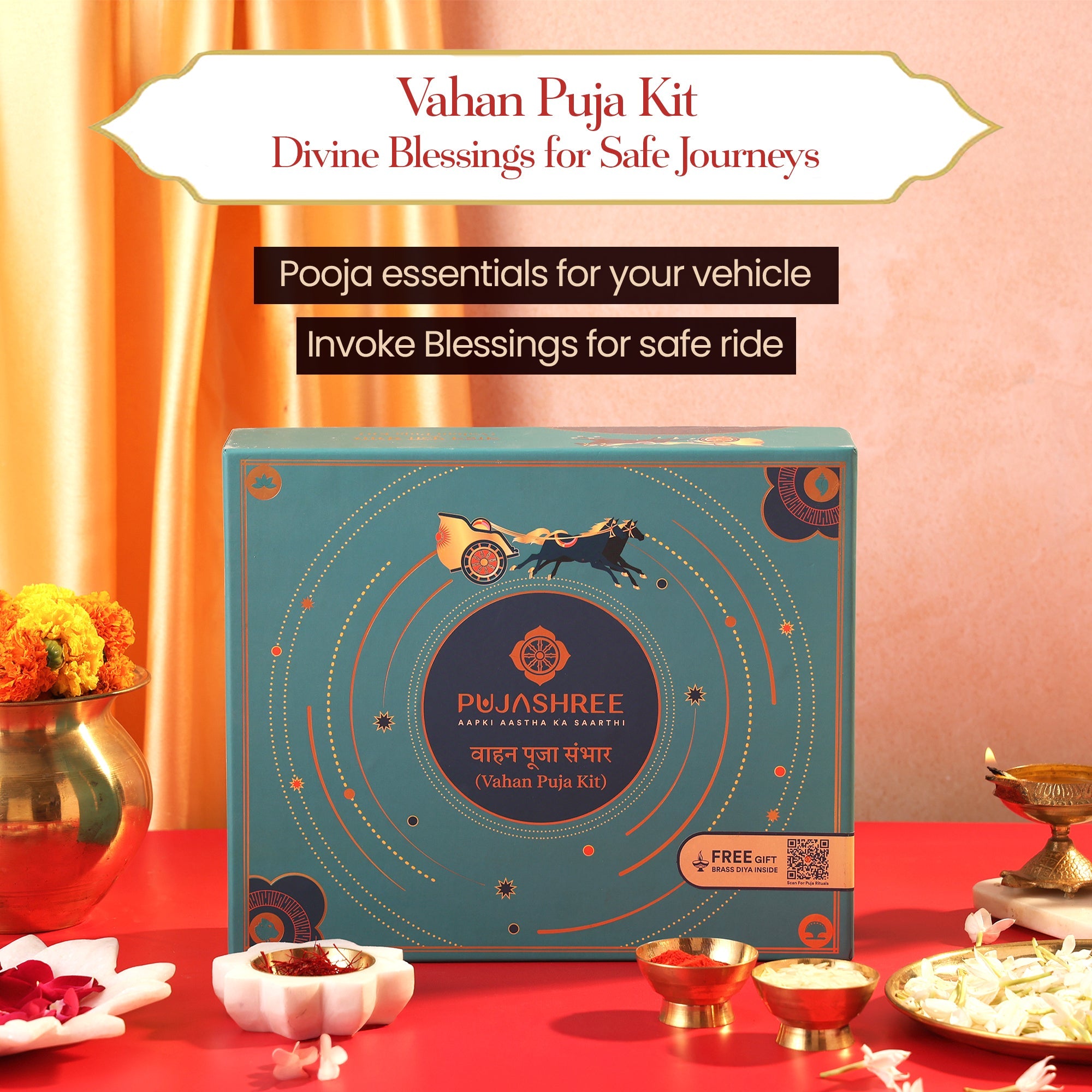 Vahan Puja Kit – Sacred Essentials for Divine Blessings & Safe Journeys by Pujashree | Sanatana Journey