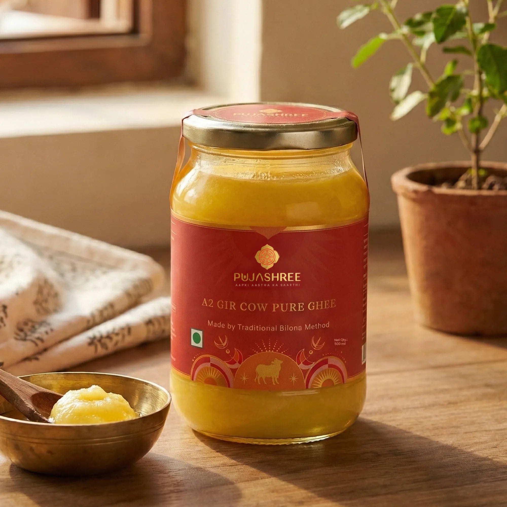A2 Pure Gir Cow Ghee by Pujashree | Sanatana Journey