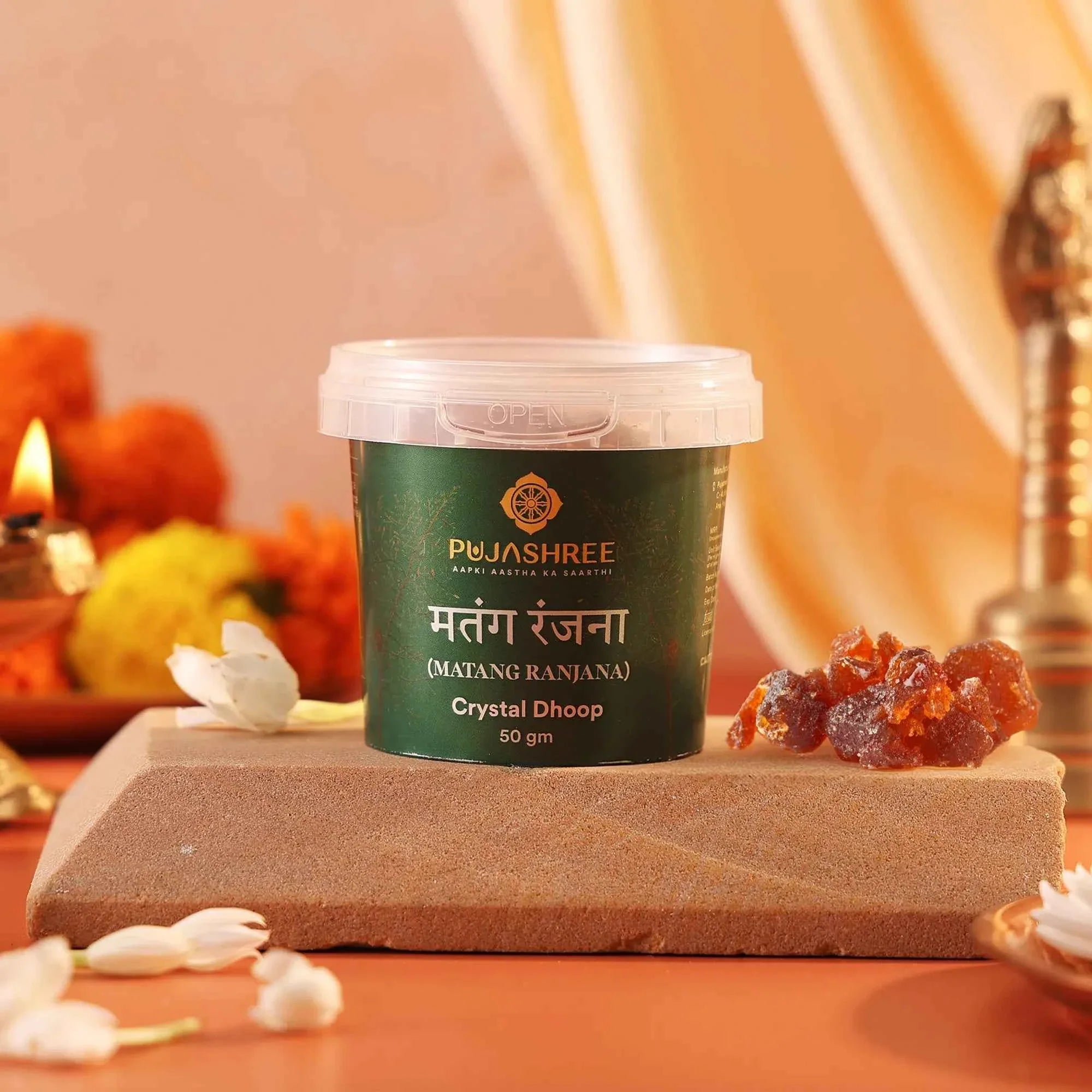 Crystal Dhoop Matang Ranjana 50 gm by Pujashree | Sanatana Journey