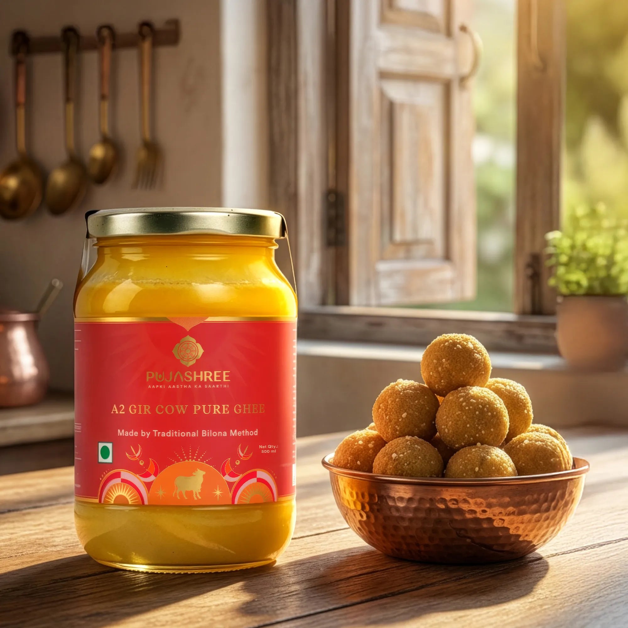 A2 Pure Gir Cow Ghee by Pujashree | Sanatana Journey