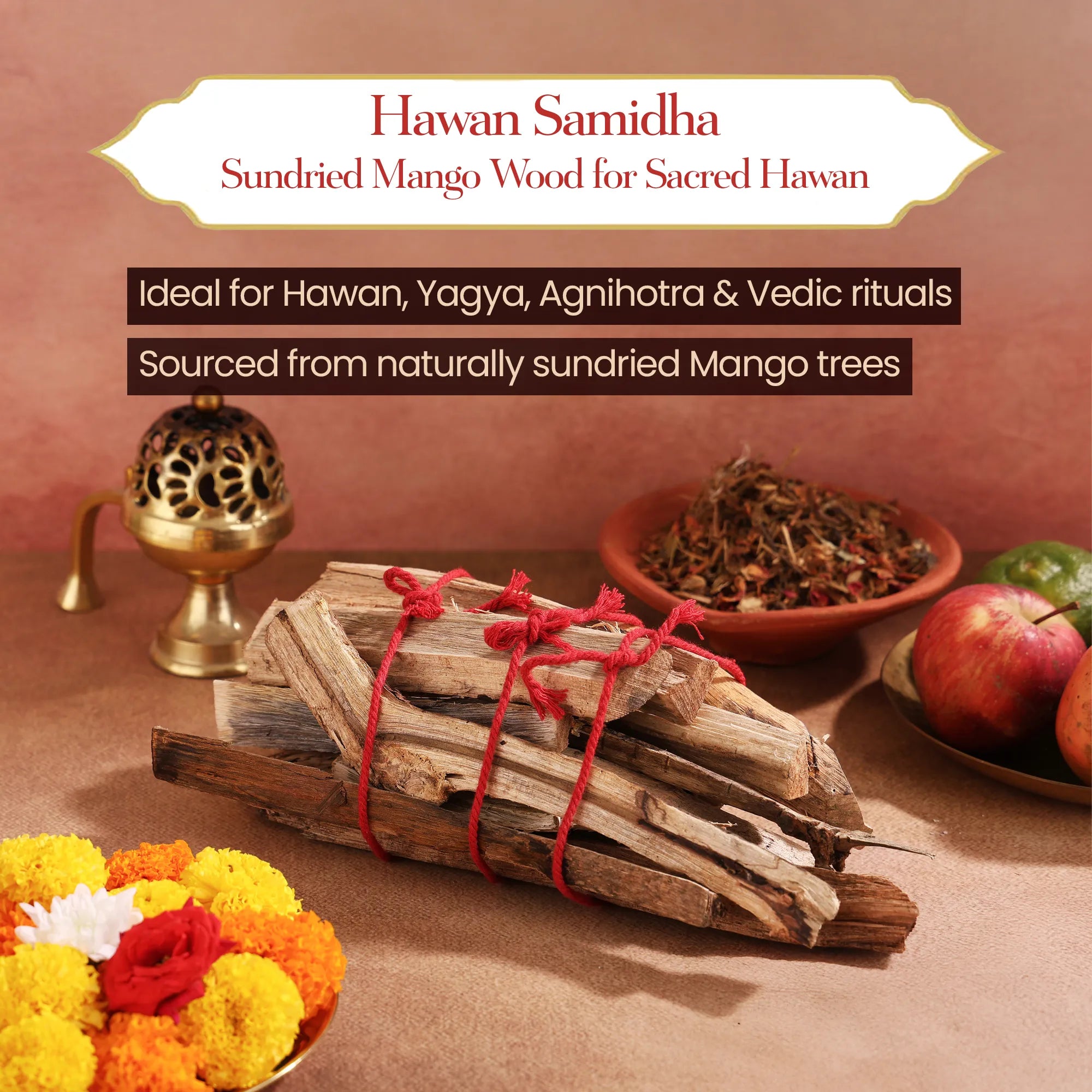 Hawan Samidha – Mango Tree Sticks for Puja by Pujashree | Sanatana Journey