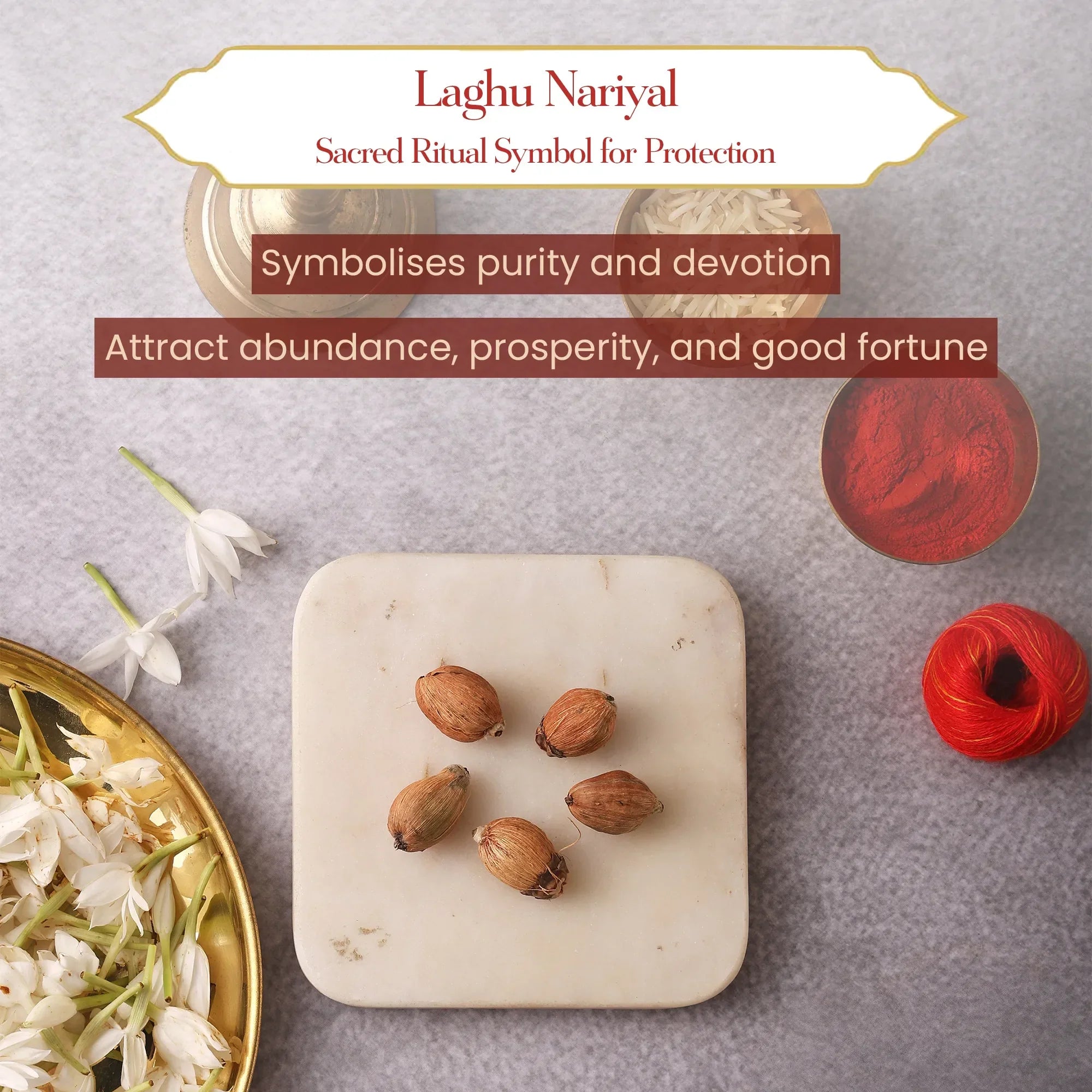 Laghu Nariyal (11 Pcs) – Symbol of Purity & Prosperity
