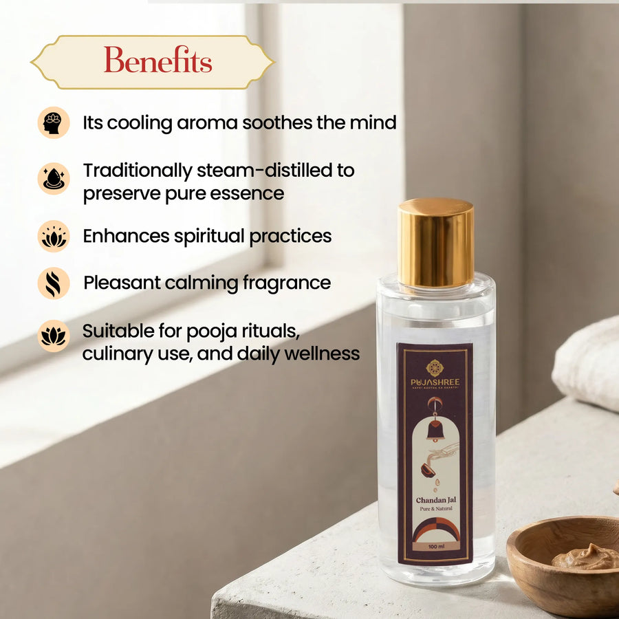 Chandan Jal 100 ml by Pujashree | Sanatana Journey