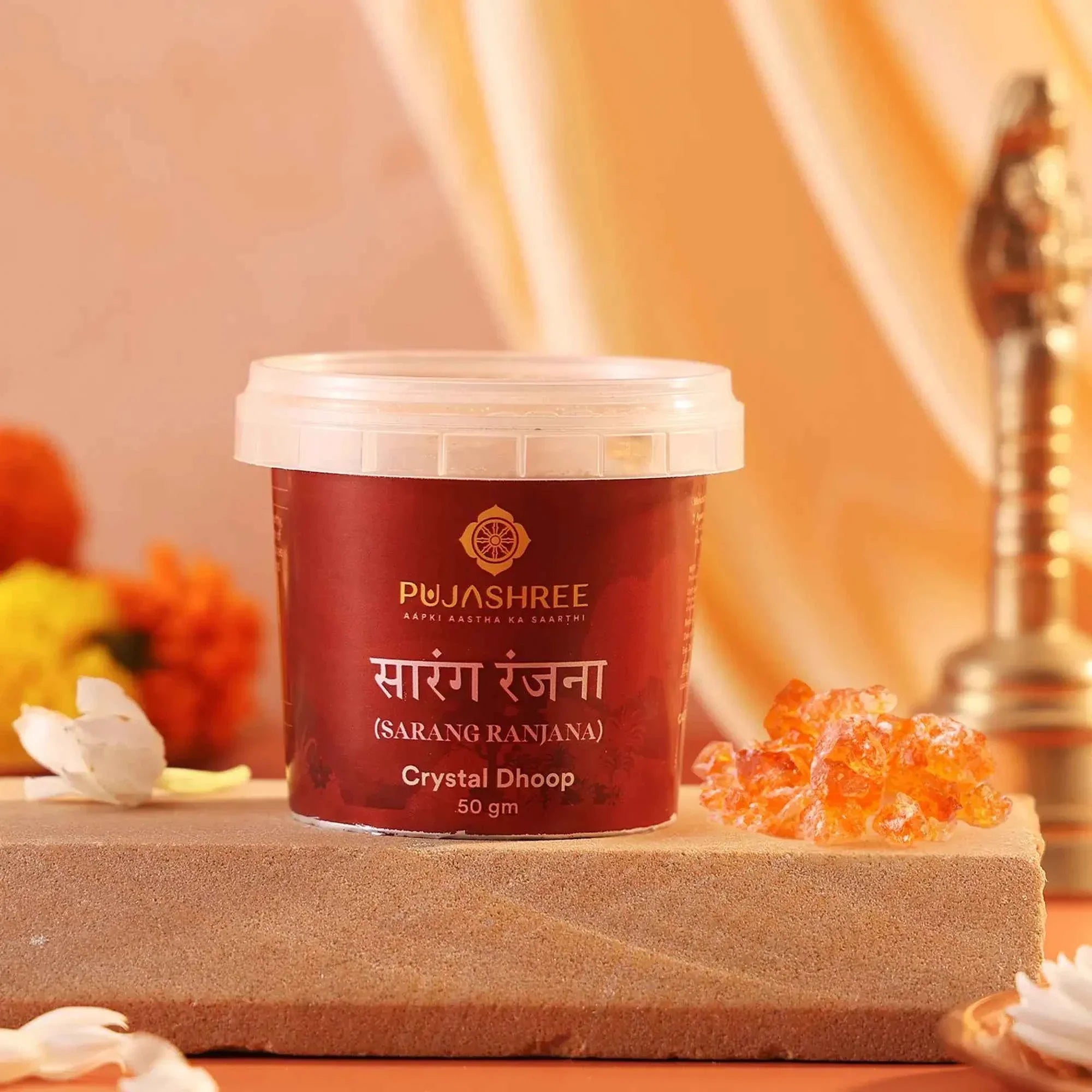 Crystal Dhoop Sarang Ranjana 50 gm by Pujashree | Sanatana Journey