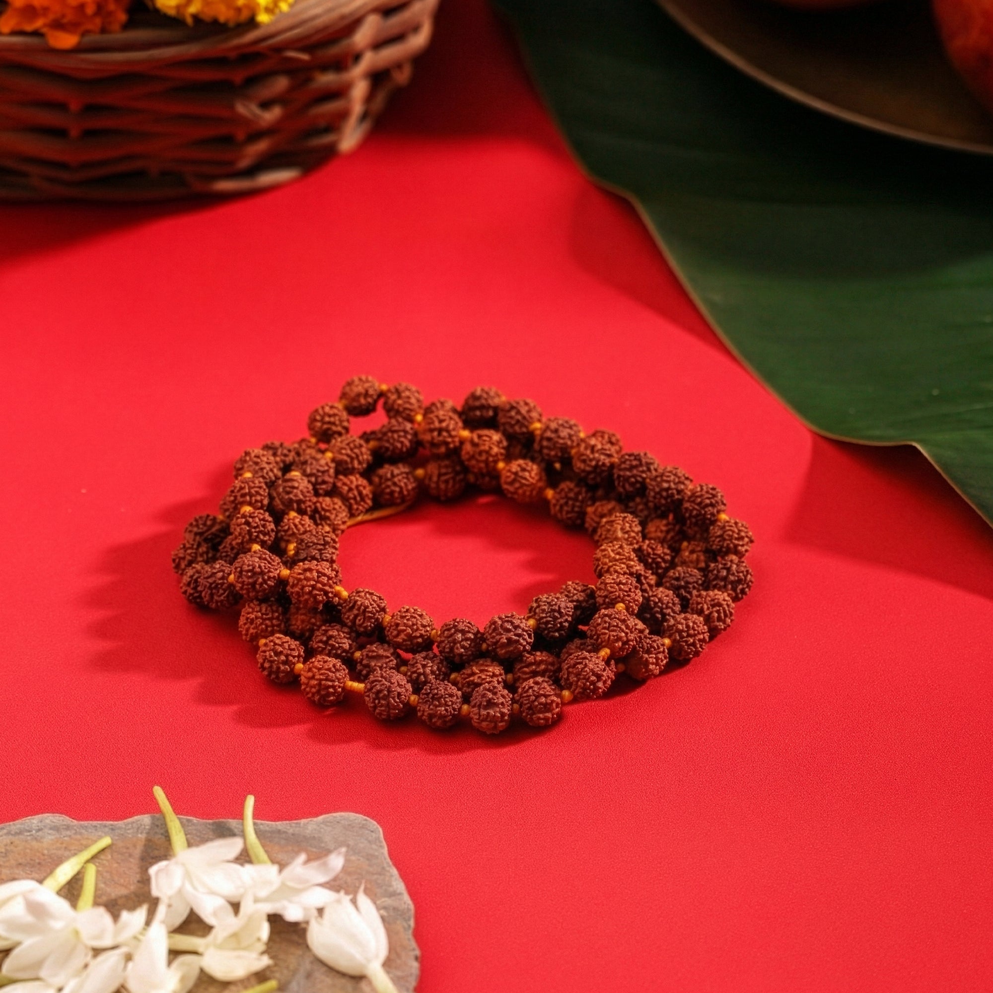 Panchmukhi Rudraksha Mala Small (8 MM)- For Deep Meditation & Spiritual Power