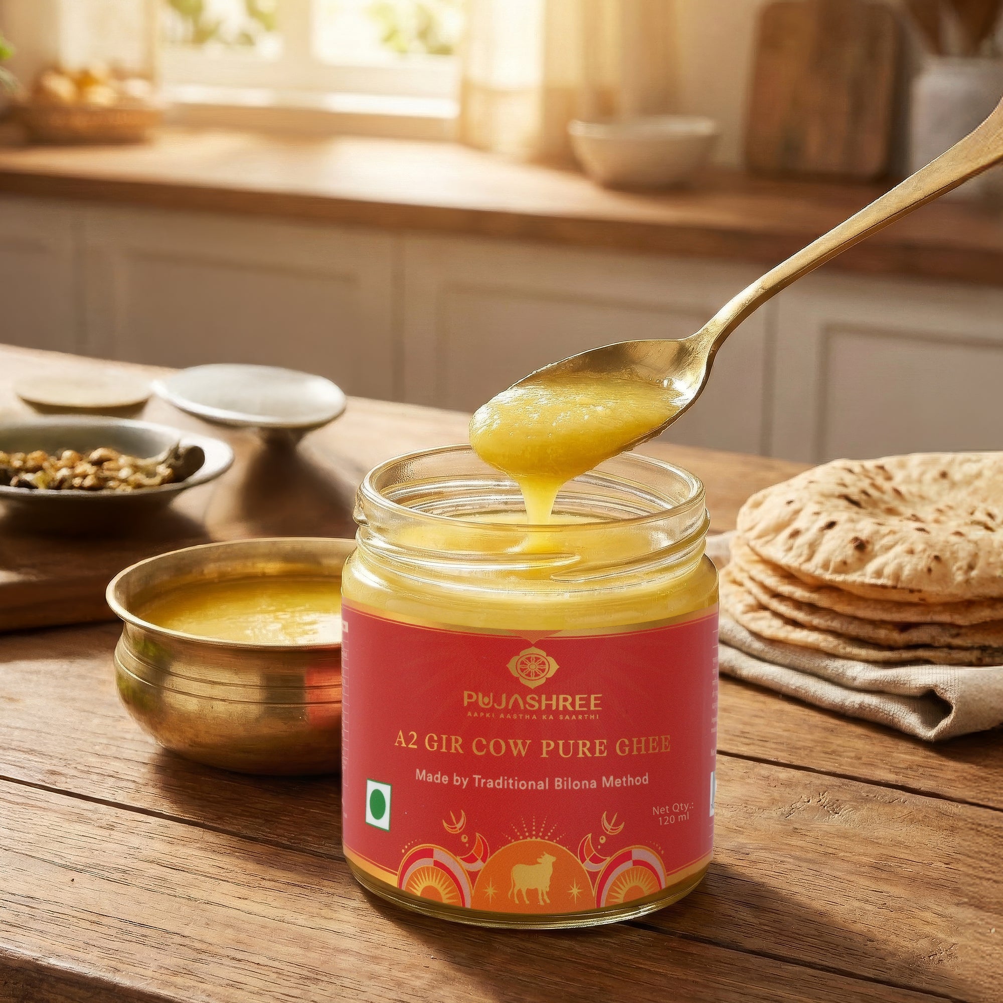 A2 Pure Gir Cow Ghee by Pujashree | Sanatana Journey