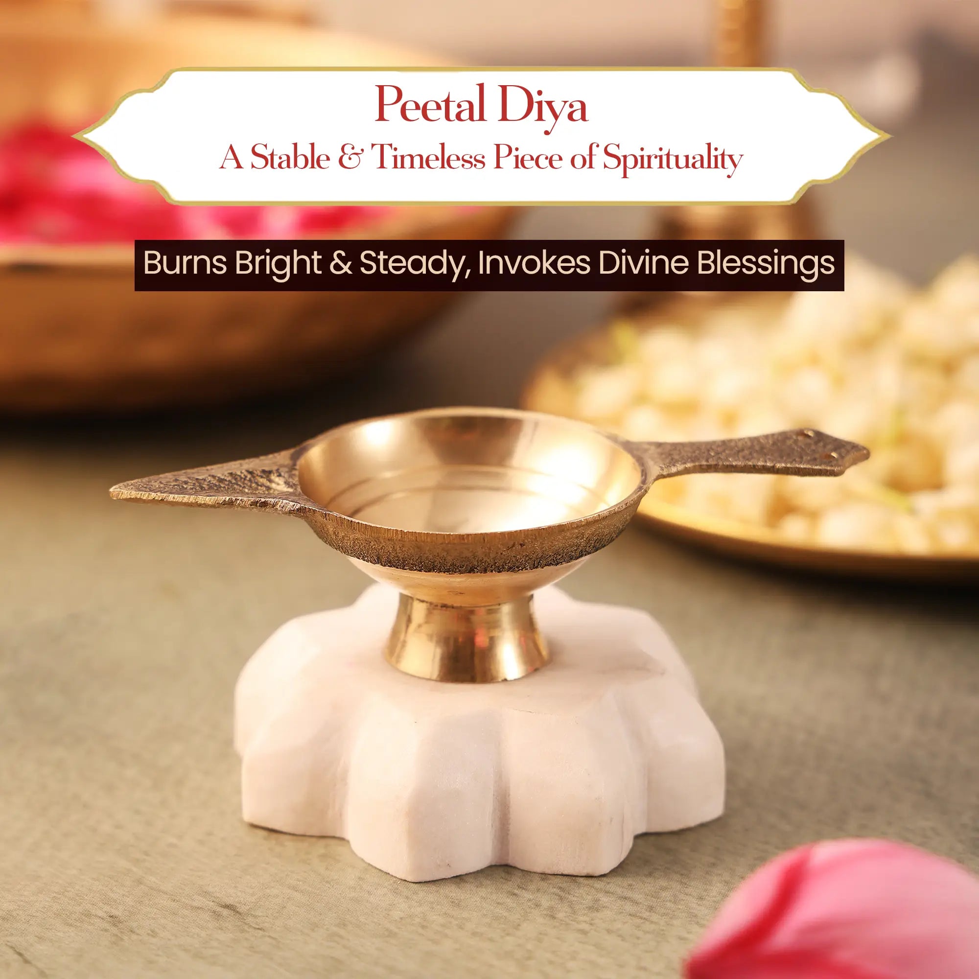 Peetal Ka Diya (Big) – 1pc by Pujashree | Sanatana Journey