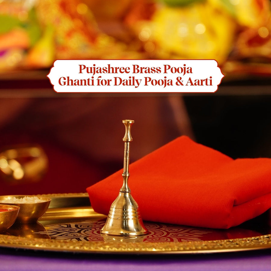 Pujashree Brass Pooja Ghanti for Daily Pooja & Aarti