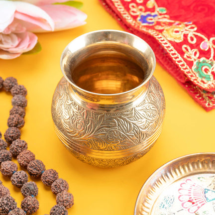 Traditional Brass Kalash · 720 ml
