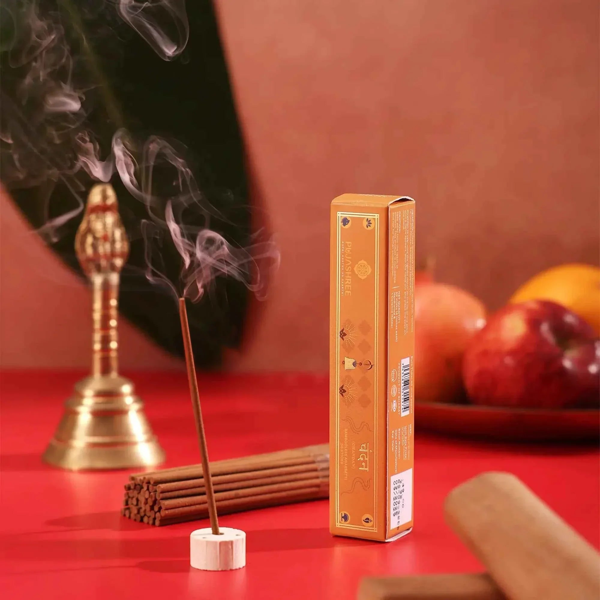 Chandan Bambooless Agarbatti - Sacred Sandalwood Aroma for Divine Connection & Inner Peace