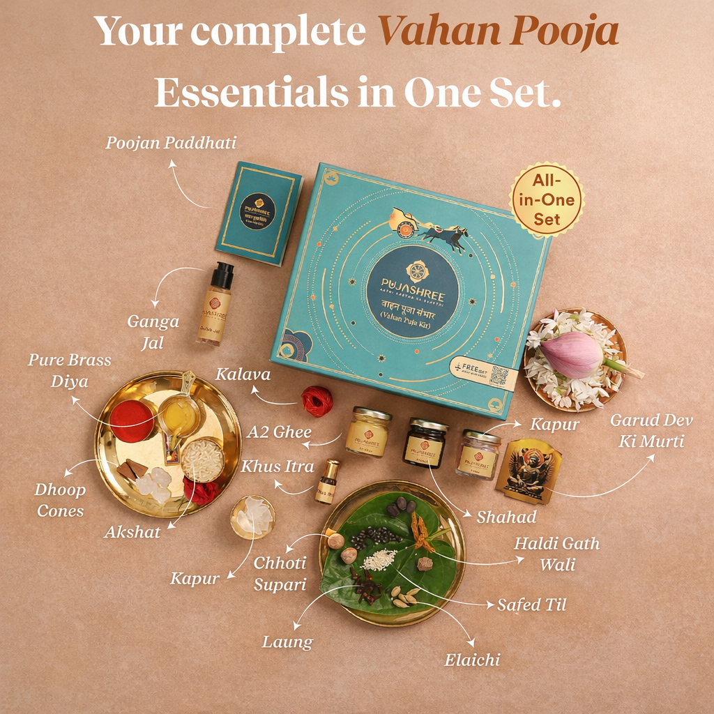 Vahan Puja Kit – Sacred Essentials for Divine Blessings & Safe Journeys by Pujashree | Sanatana Journey