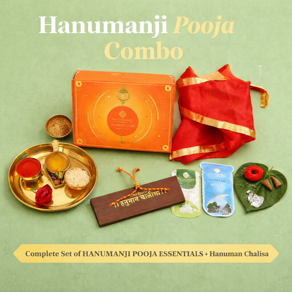 Hanuman Bhakti Combo – Hanuman Ji Puja Kit with Chalisa for Protection by Pujashree | Sanatana Journey