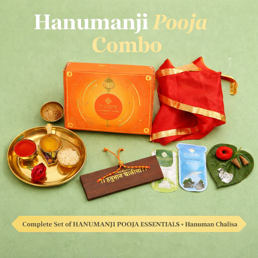 Hanuman Bhakti Combo – Hanuman Ji Puja Kit with Chalisa for Protection by Pujashree | Sanatana Journey