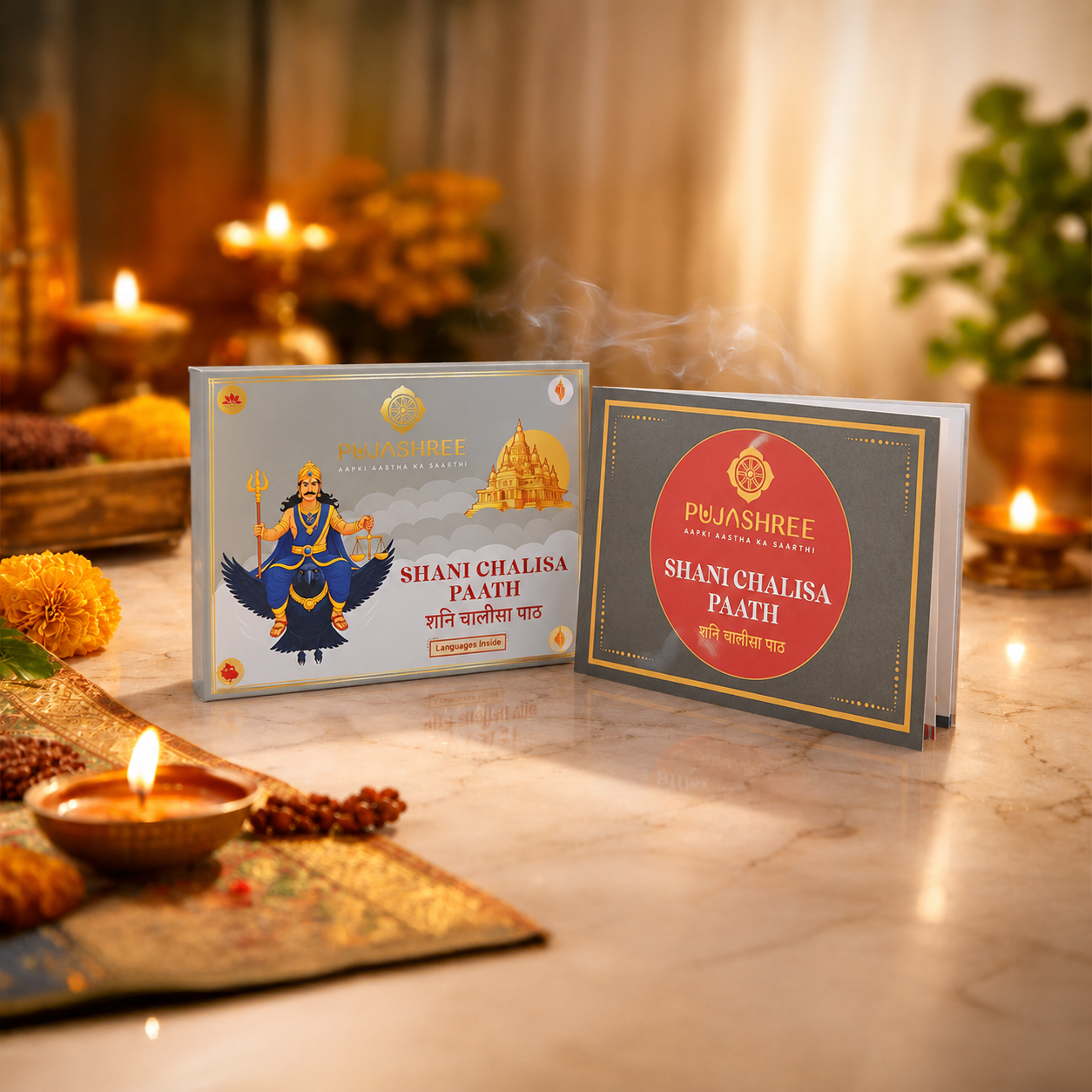 Shree Shani Chalisa Book | Shani Chalisa Paath by Pujashree | Sanatana Journey