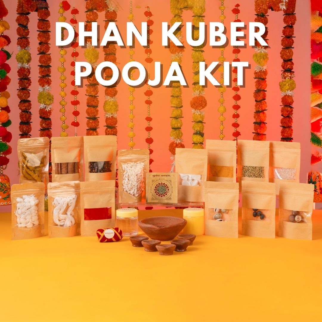 Dhan Kuber Pooja Samagri Kit | Lakshmi Poojan Samagri List