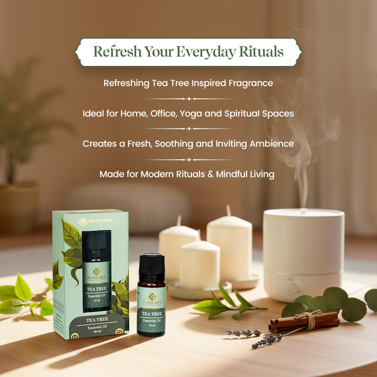 Essential Oil – Tea Tree by Pujashree | Sanatana Journey