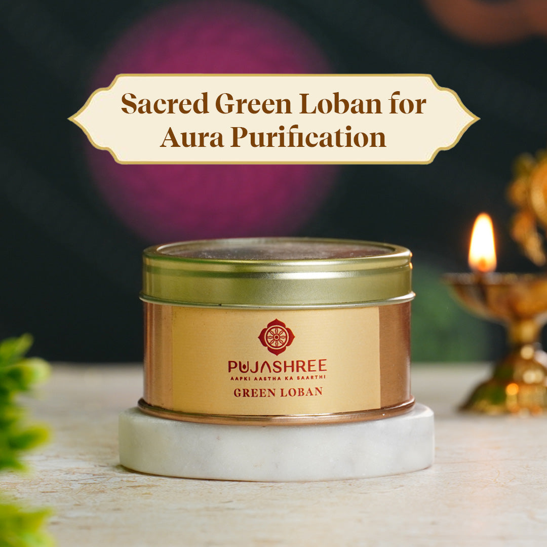 Green Loban by Pujashree | Sanatana Journey