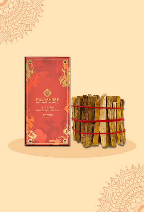 Hawan Shuddhi Combo – Hawan Samagri & Samidha for Hawan & Grah Shanti by Pujashree | Sanatana Journey
