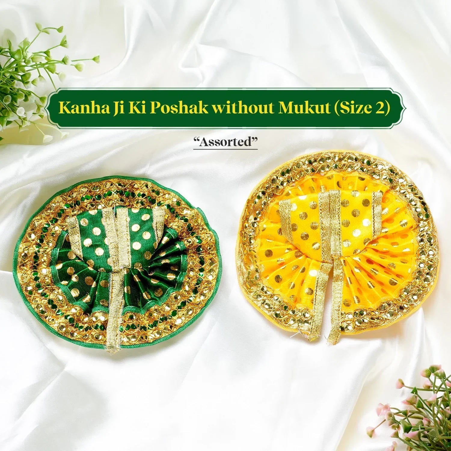 Kanha Ji Ki Poshak without Mukut (Size 2)