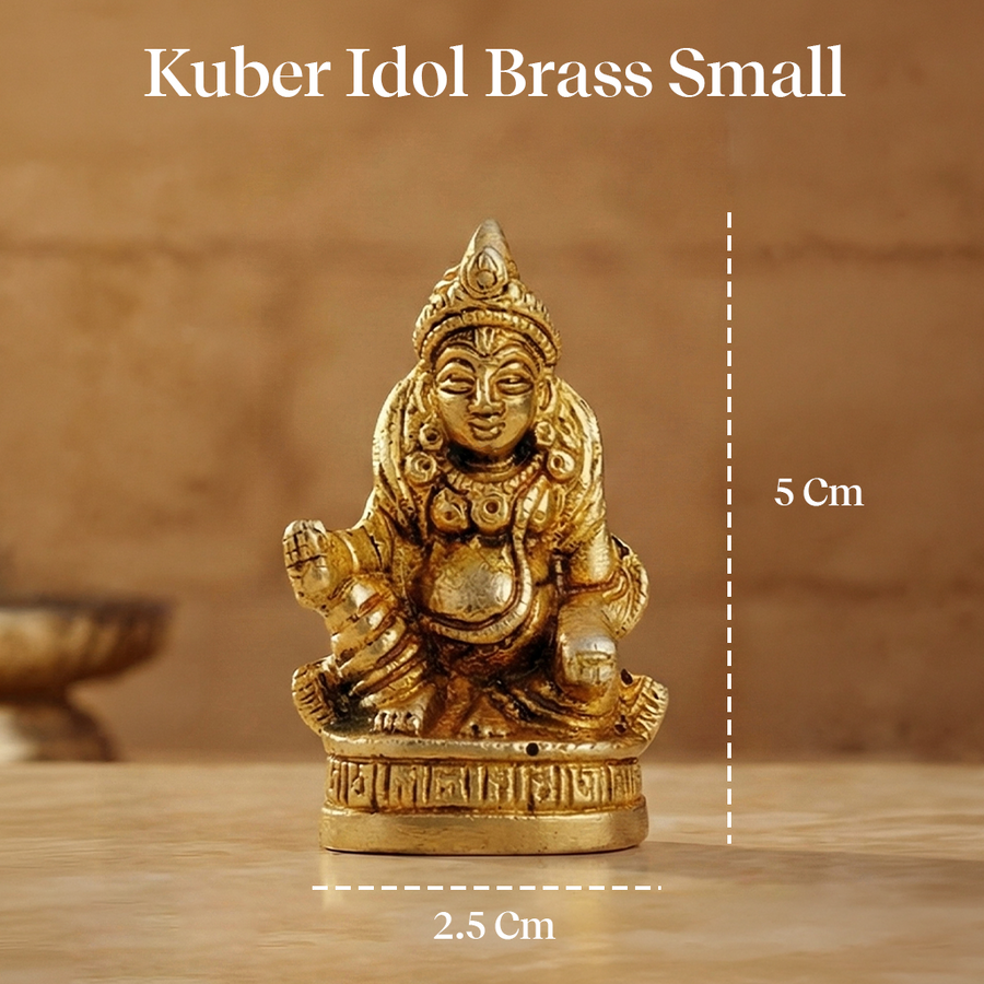 Brass Kuber Ji Idol for Daily Puja and Festive Rituals by Pujashree | Sanatana Journey