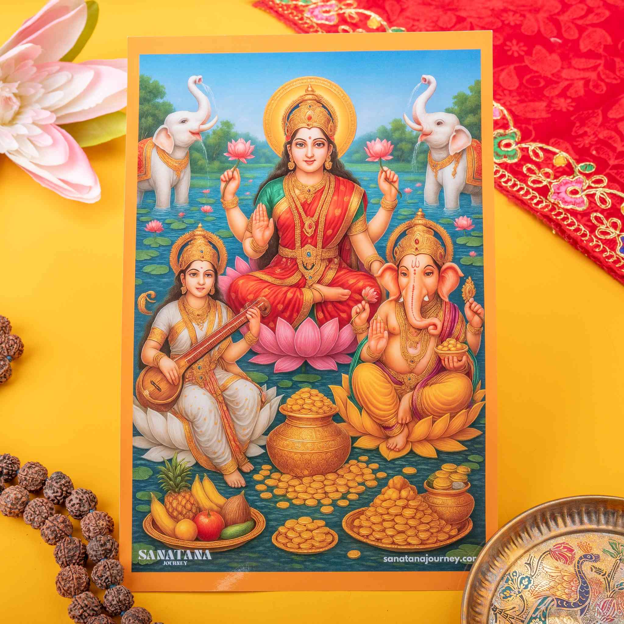 Lakshmi Ganesh Photo for Puja