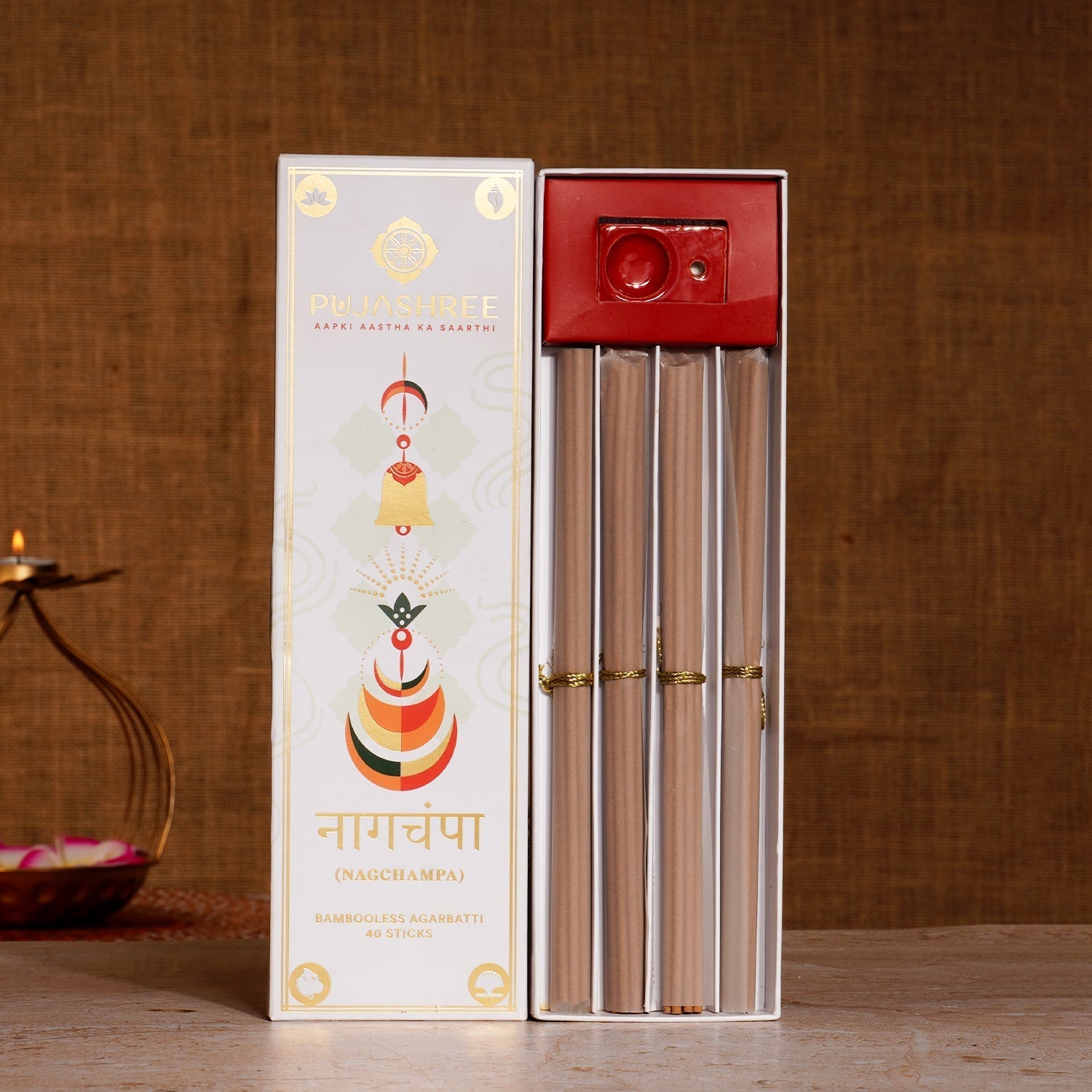 Nagchampa Bambooless Agarbatti – Sacred Aroma for Deep Devotion & Positive Vibes