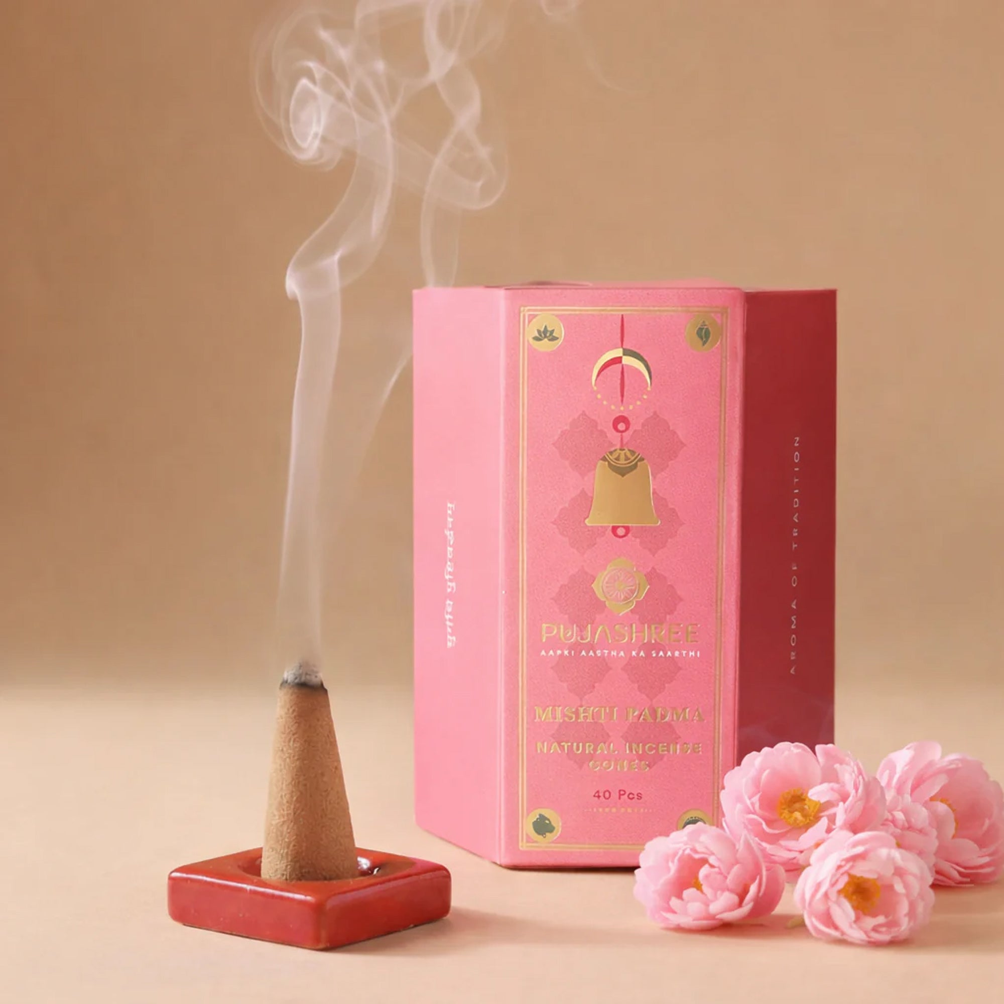Natural Incense Cones - The Alluring Mishti Padma Fragrance