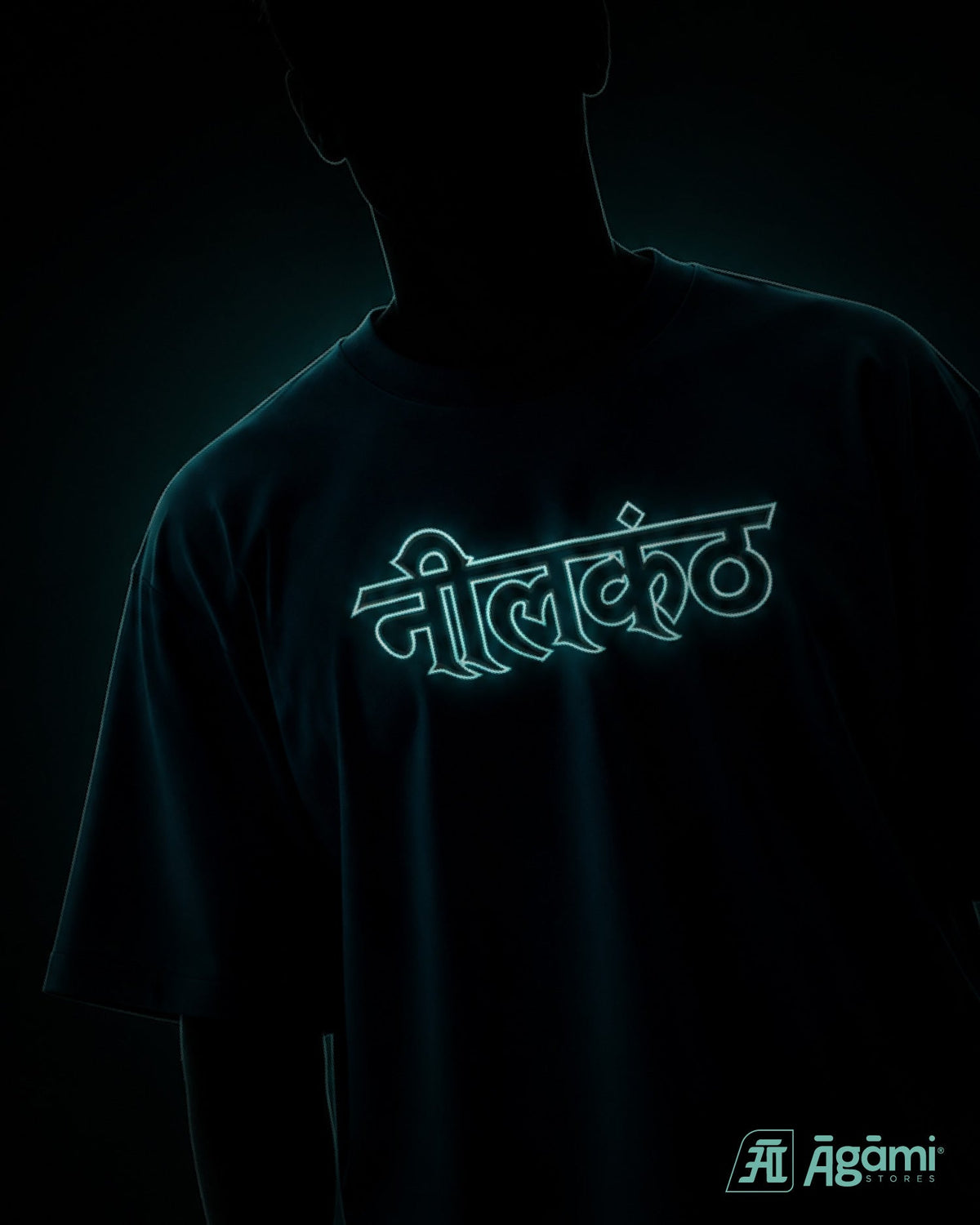 Neelkanth Mahadev T-Shirt - Teal Blue