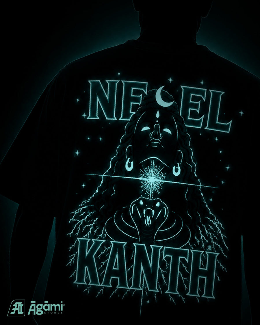 Neelkanth Mahadev T-Shirt - Teal Blue