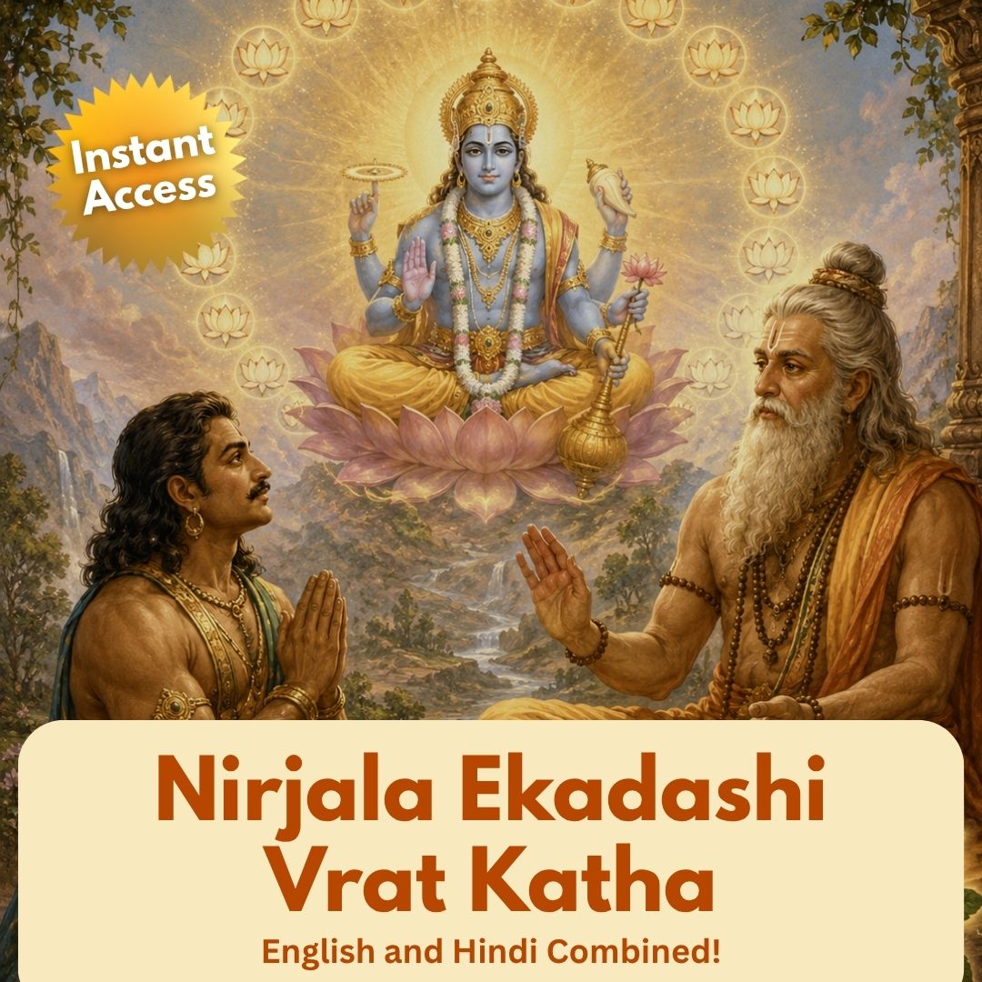 Nirjala Ekadashi Vrat Katha E-Book – Complete Vishnu Puja Vidhi, Fasting Rules & Parana Guide