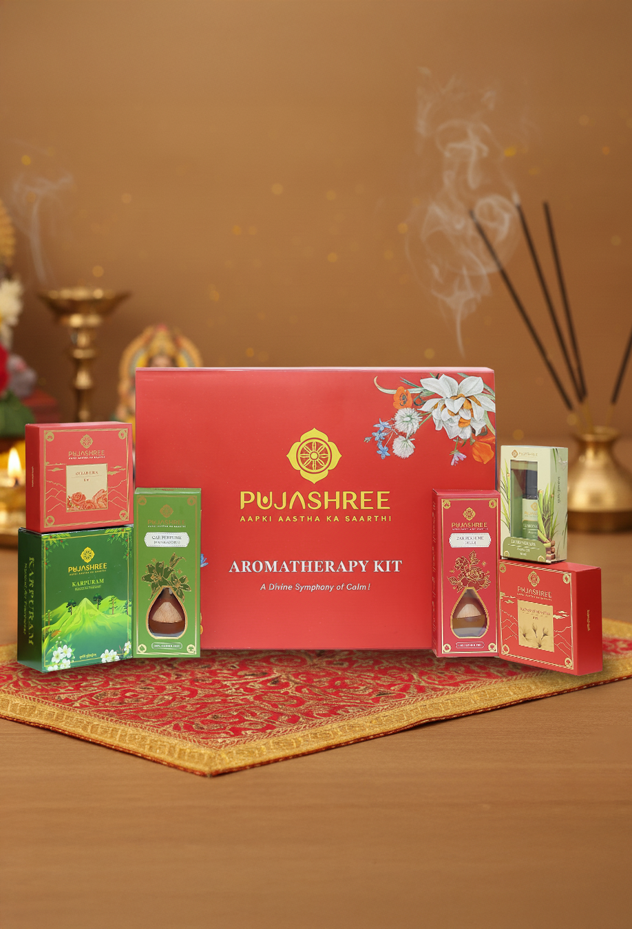 Aromatherapy Kit – A Fragrant Harmony of Nature, Calm & Divine Energy by Pujashree | Sanatana Journey