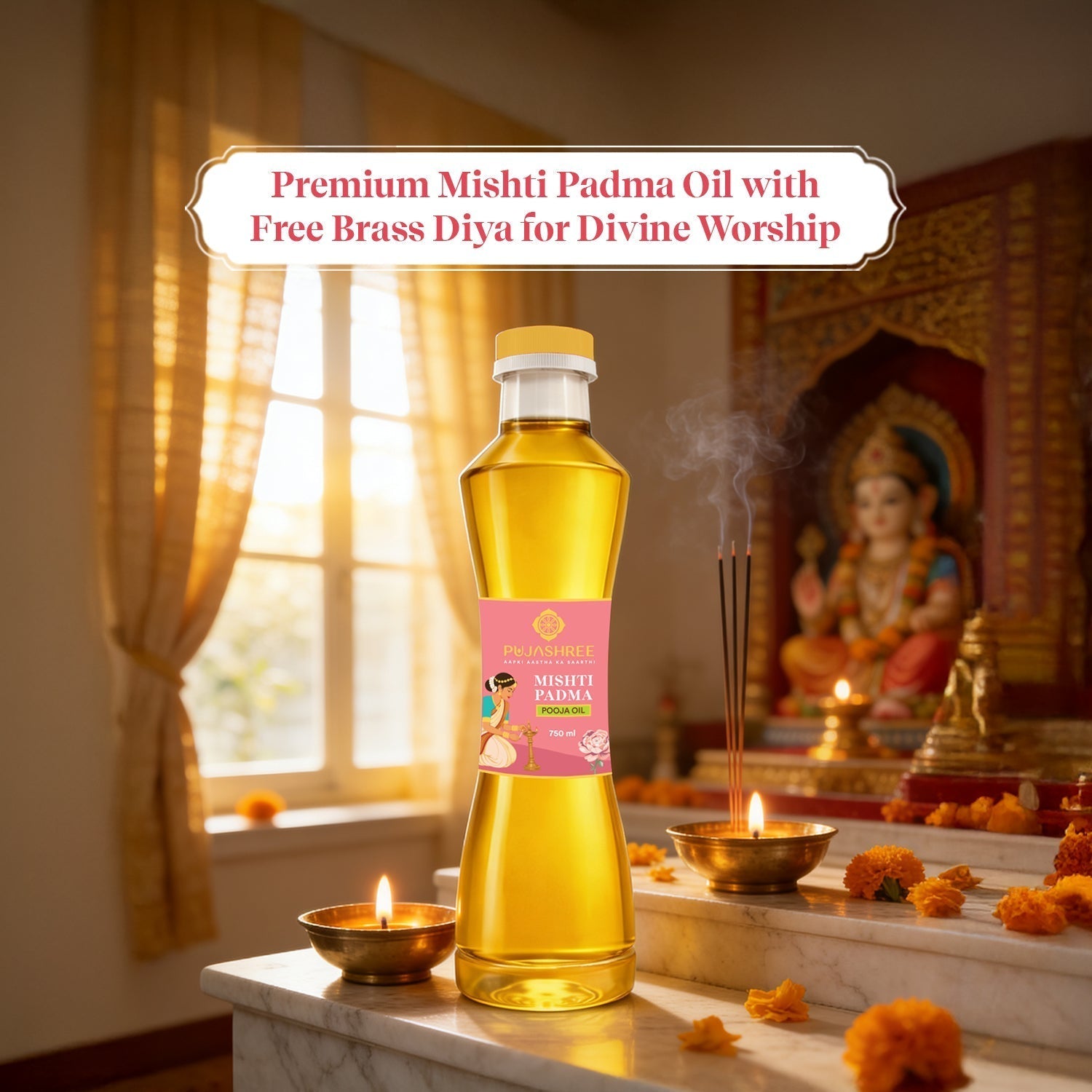 Mishti Padma Puja Oil by Pujashree | Sanatana Journey