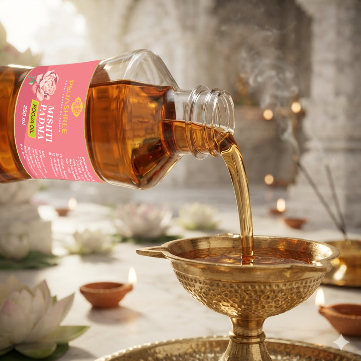 Mishti Padma Puja Oil by Pujashree | Sanatana Journey