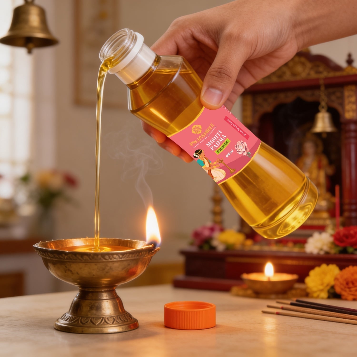 Mishti Padma Puja Oil by Pujashree | Sanatana Journey