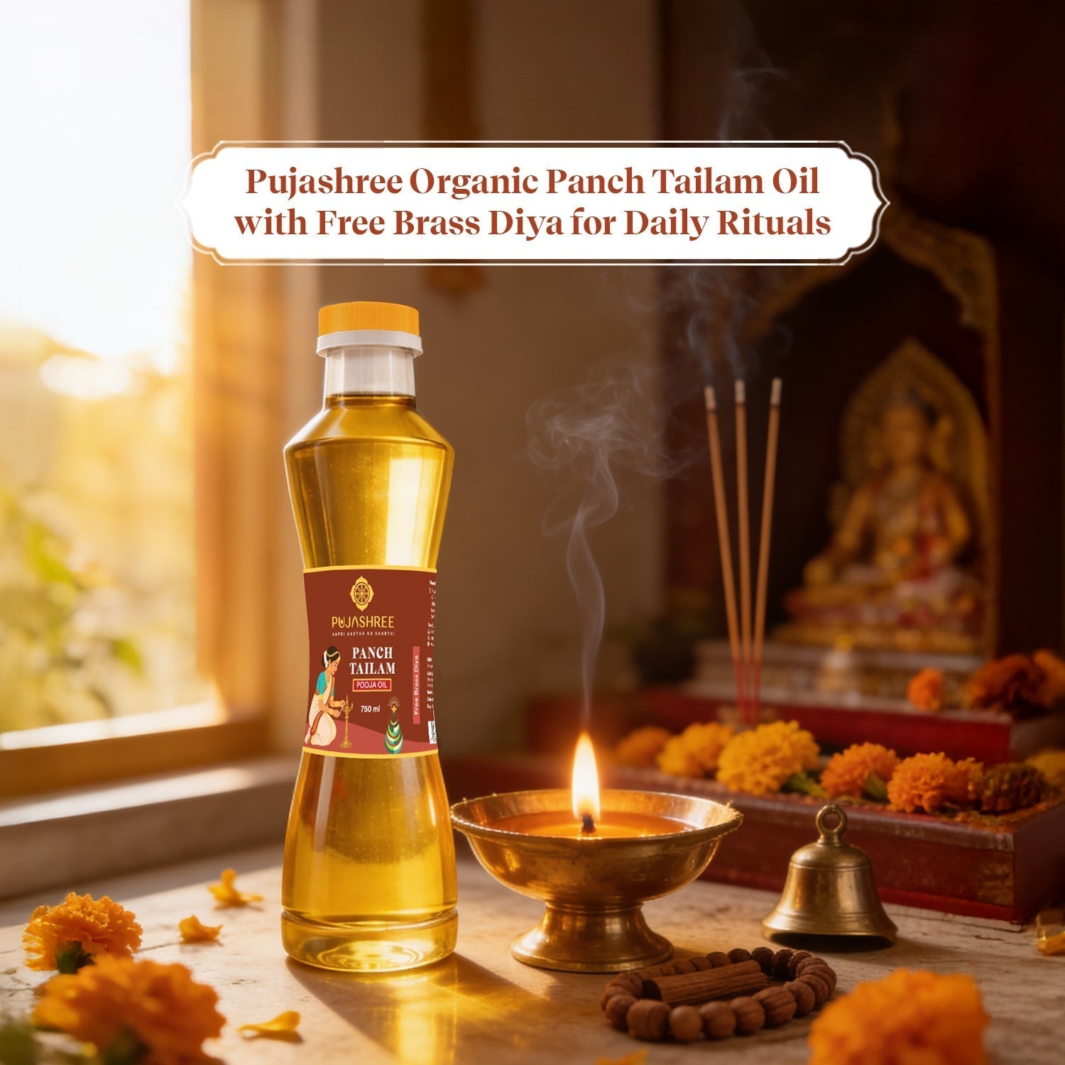 Panch Tailam Puja Oil by Pujashree | Sanatana Journey