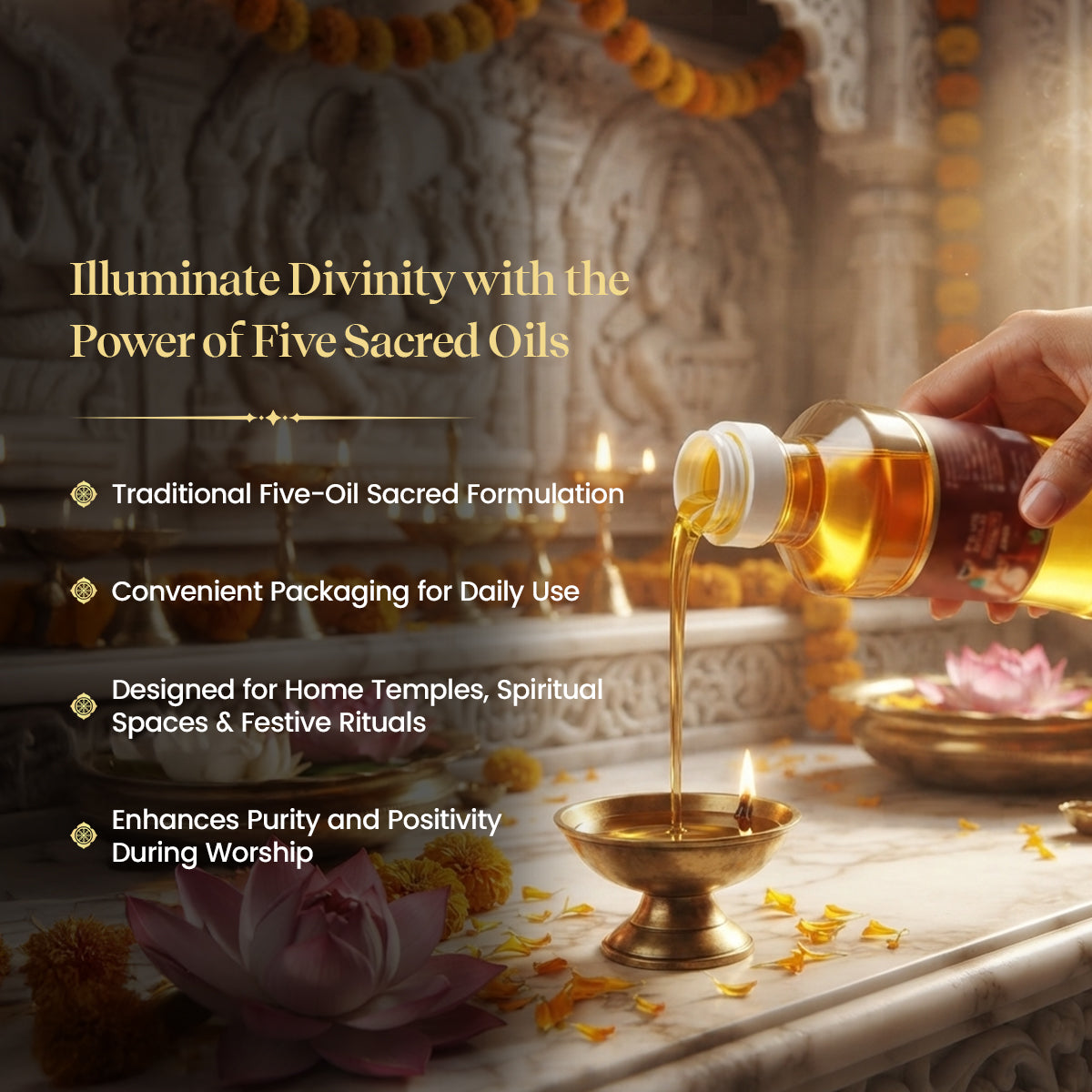 Panch Tailam Puja Oil by Pujashree | Sanatana Journey