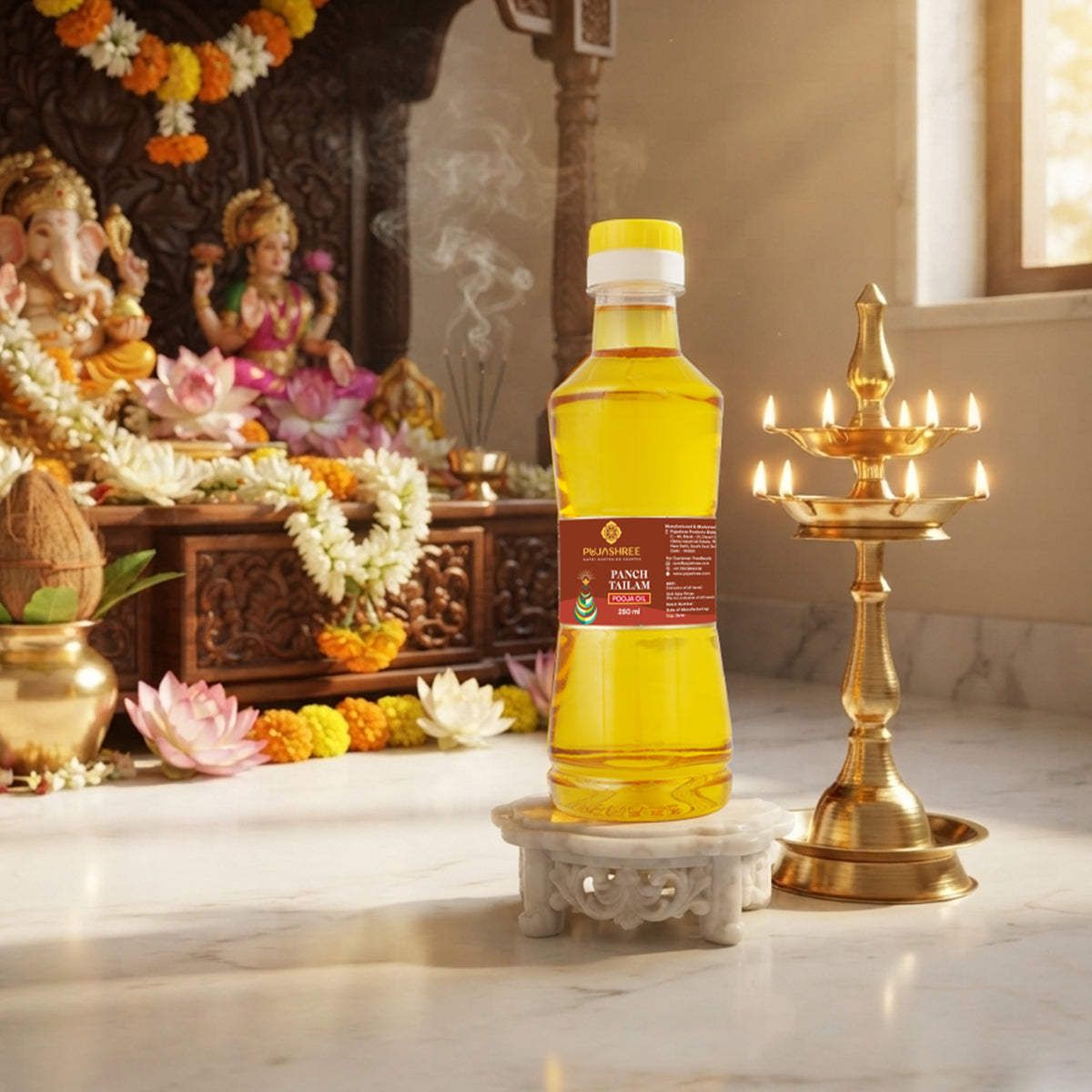 Panch Tailam Puja Oil by Pujashree | Sanatana Journey