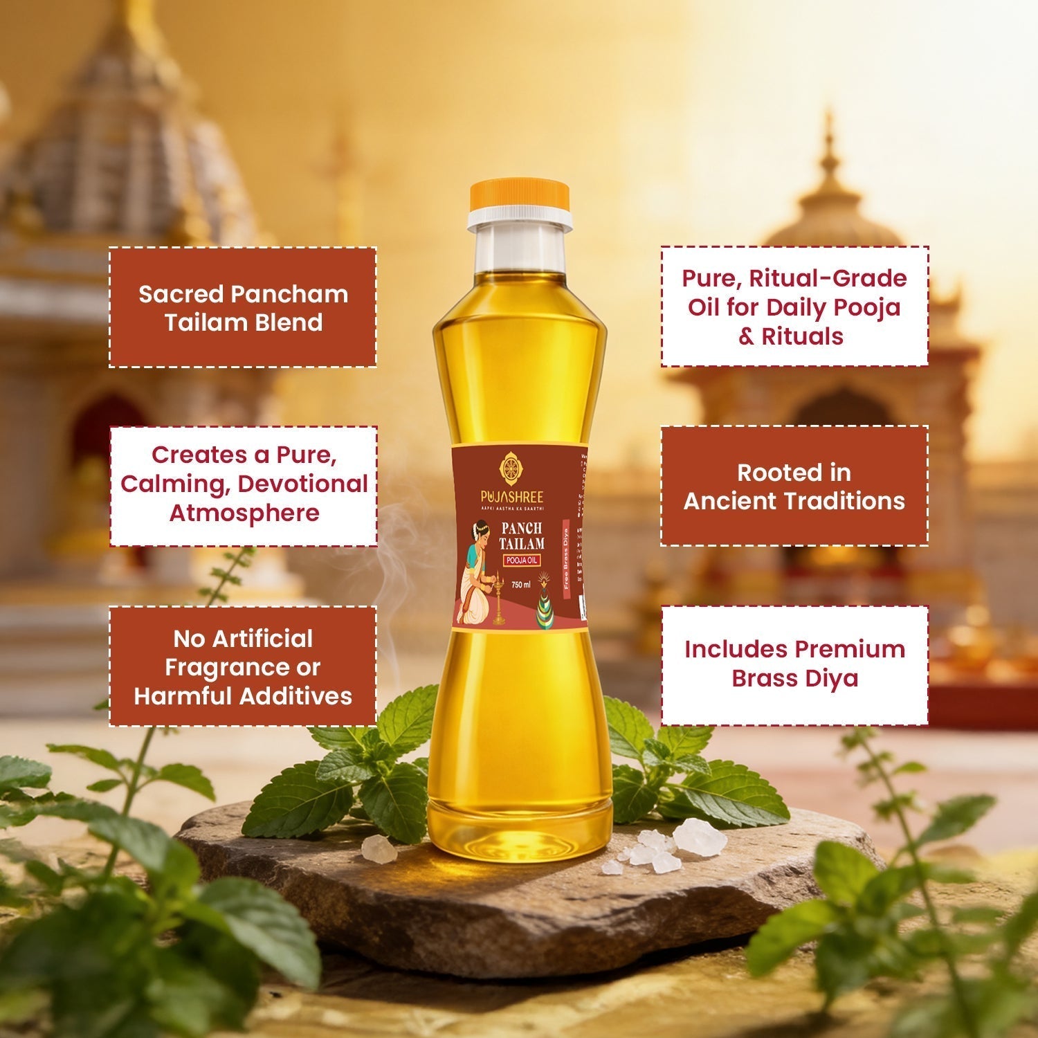 Panch Tailam Puja Oil by Pujashree | Sanatana Journey