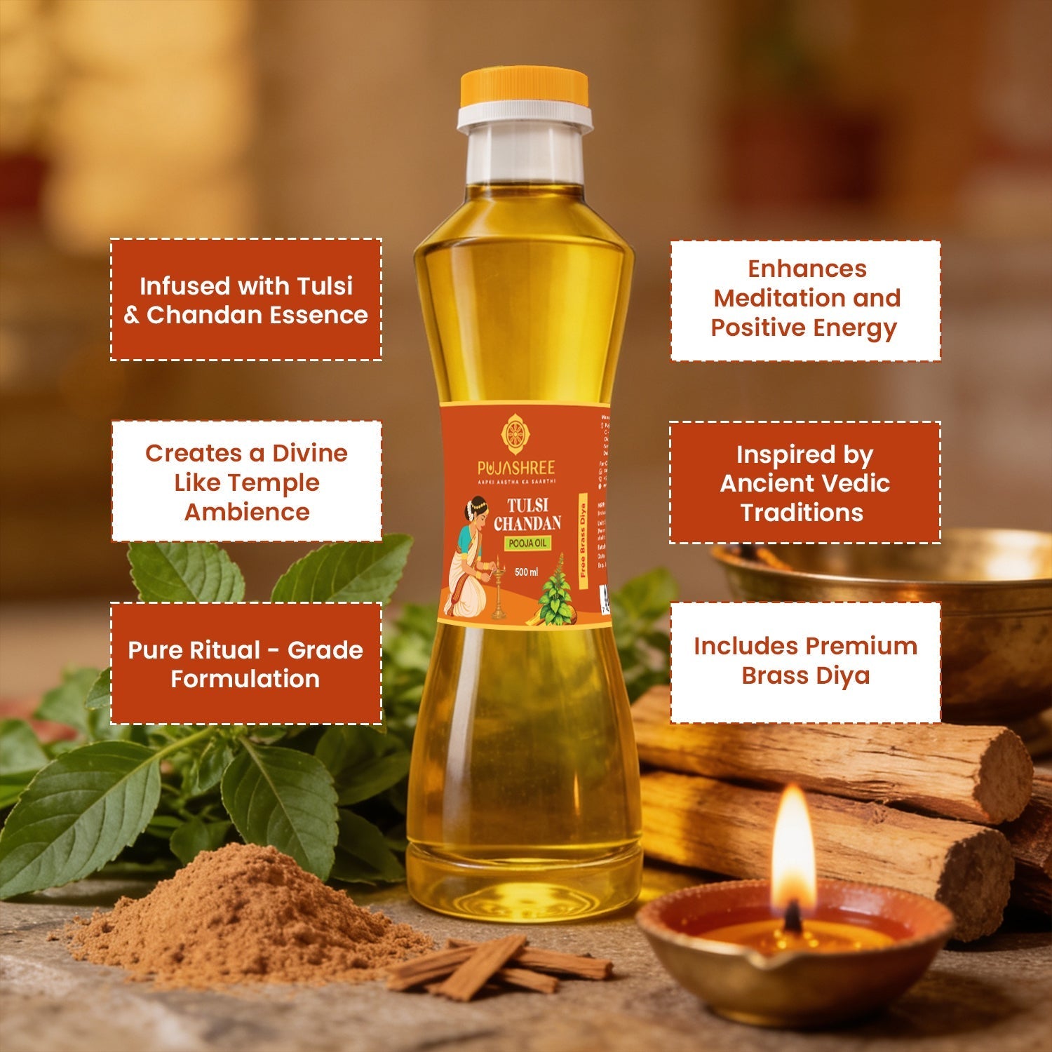 Tulsi Chandan Pooja Oil